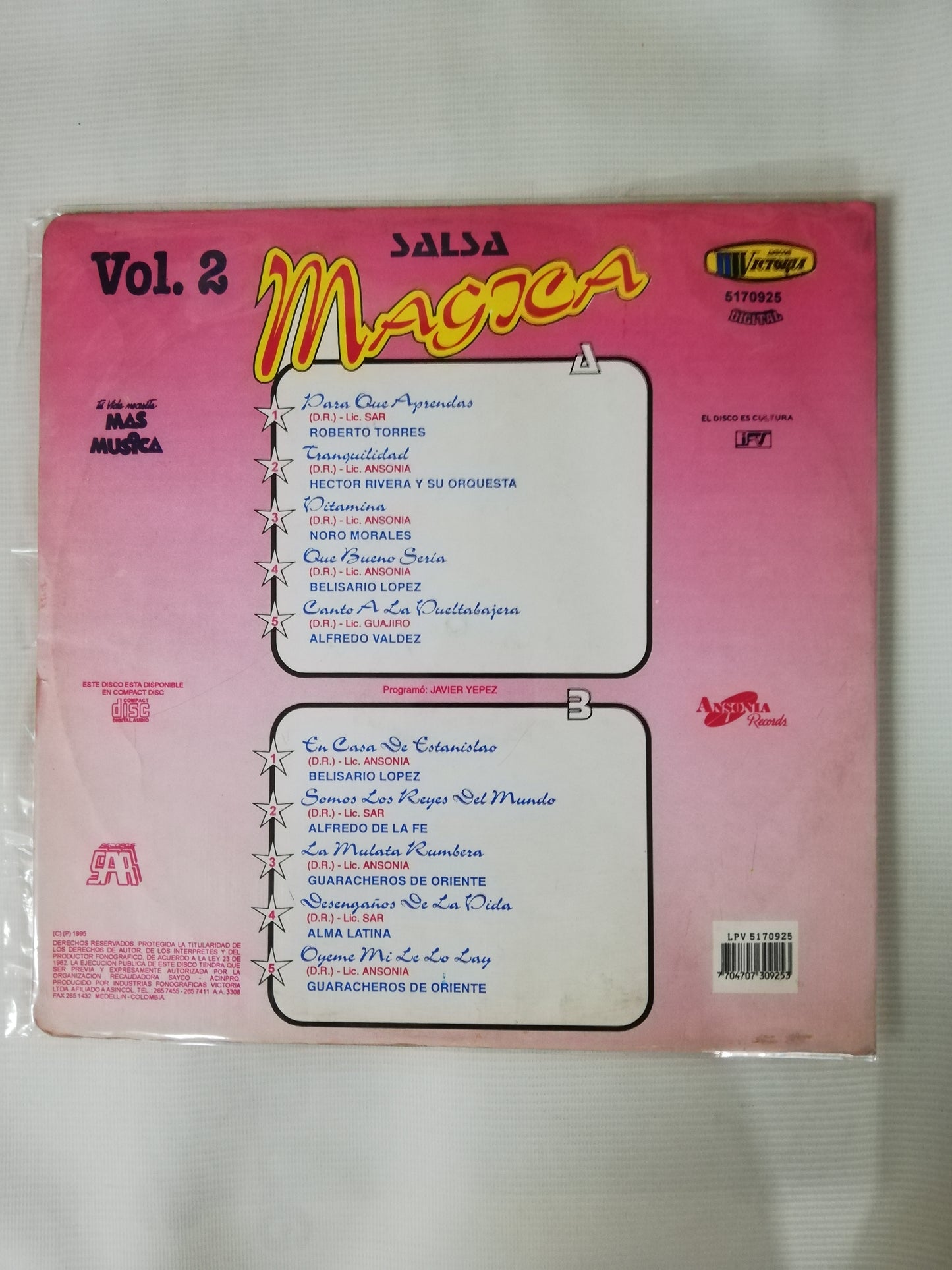 LP SALSA MÁGICA - SALSA MÁGICA VOL. 2