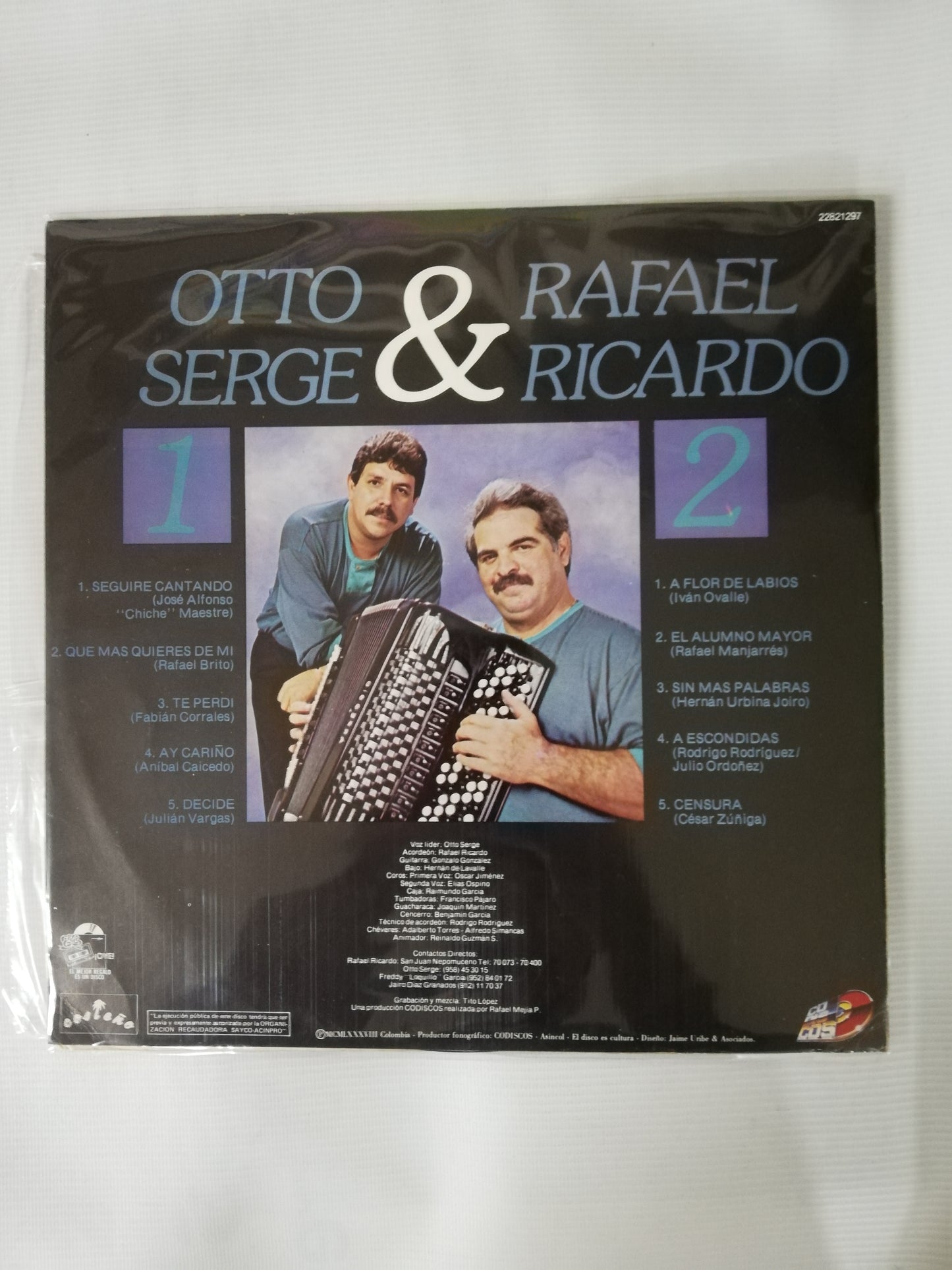 LP OTTO SERGE & RAFAEL RICARDO - SIN MAS PALABRAS...SEGUIRÉ CANTANDO