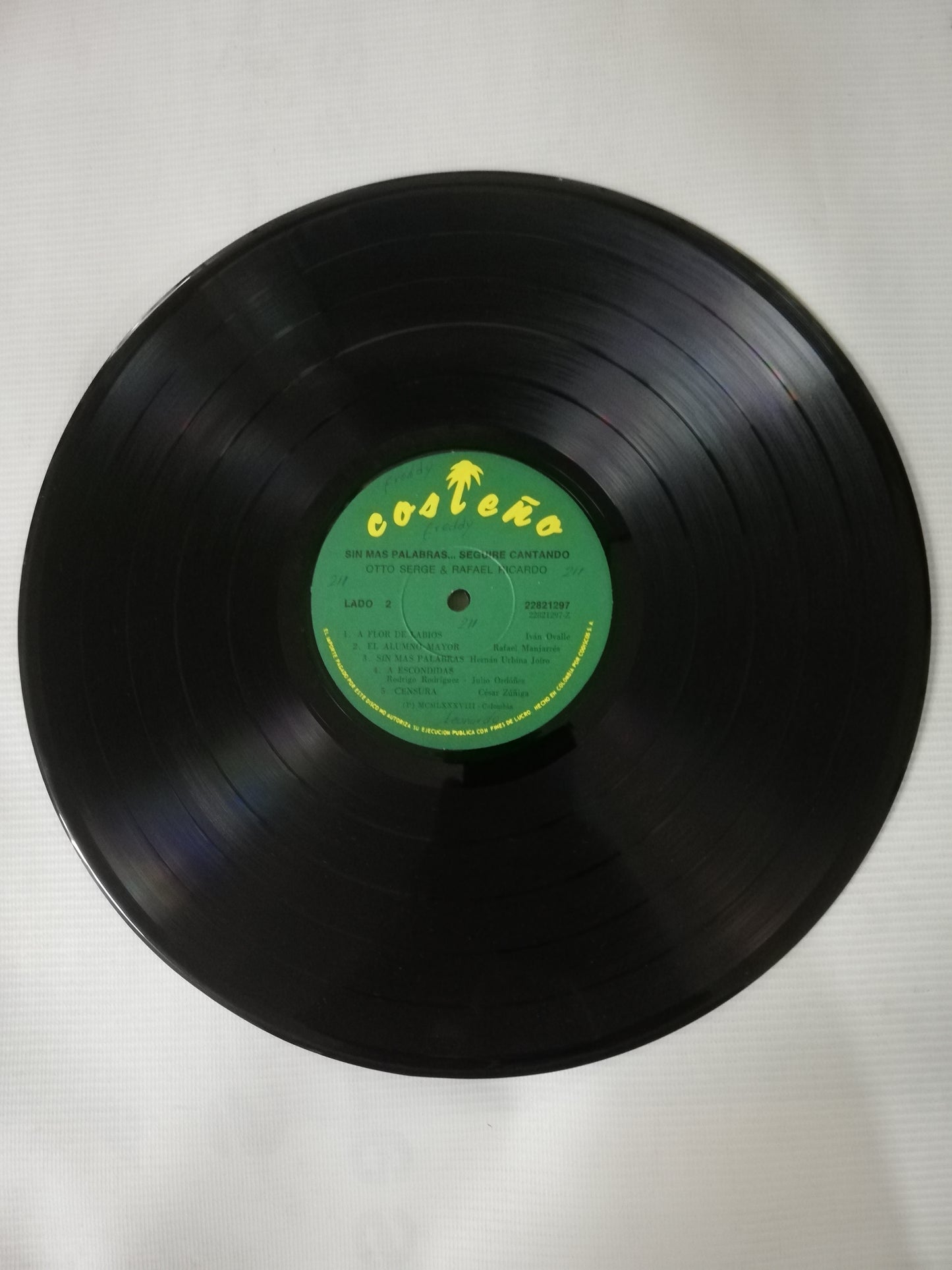 LP OTTO SERGE & RAFAEL RICARDO - SIN MAS PALABRAS...SEGUIRÉ CANTANDO