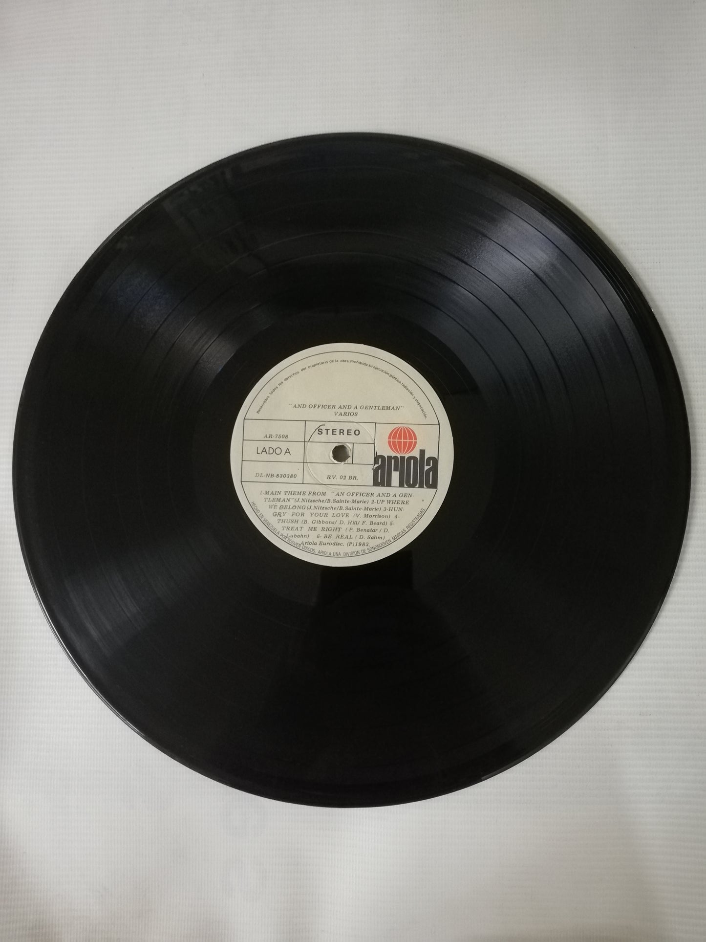 LP AN OFFICER AND A GENTLEMAN - ORIGINAL MOTION PICTURE SOUNDTRACK