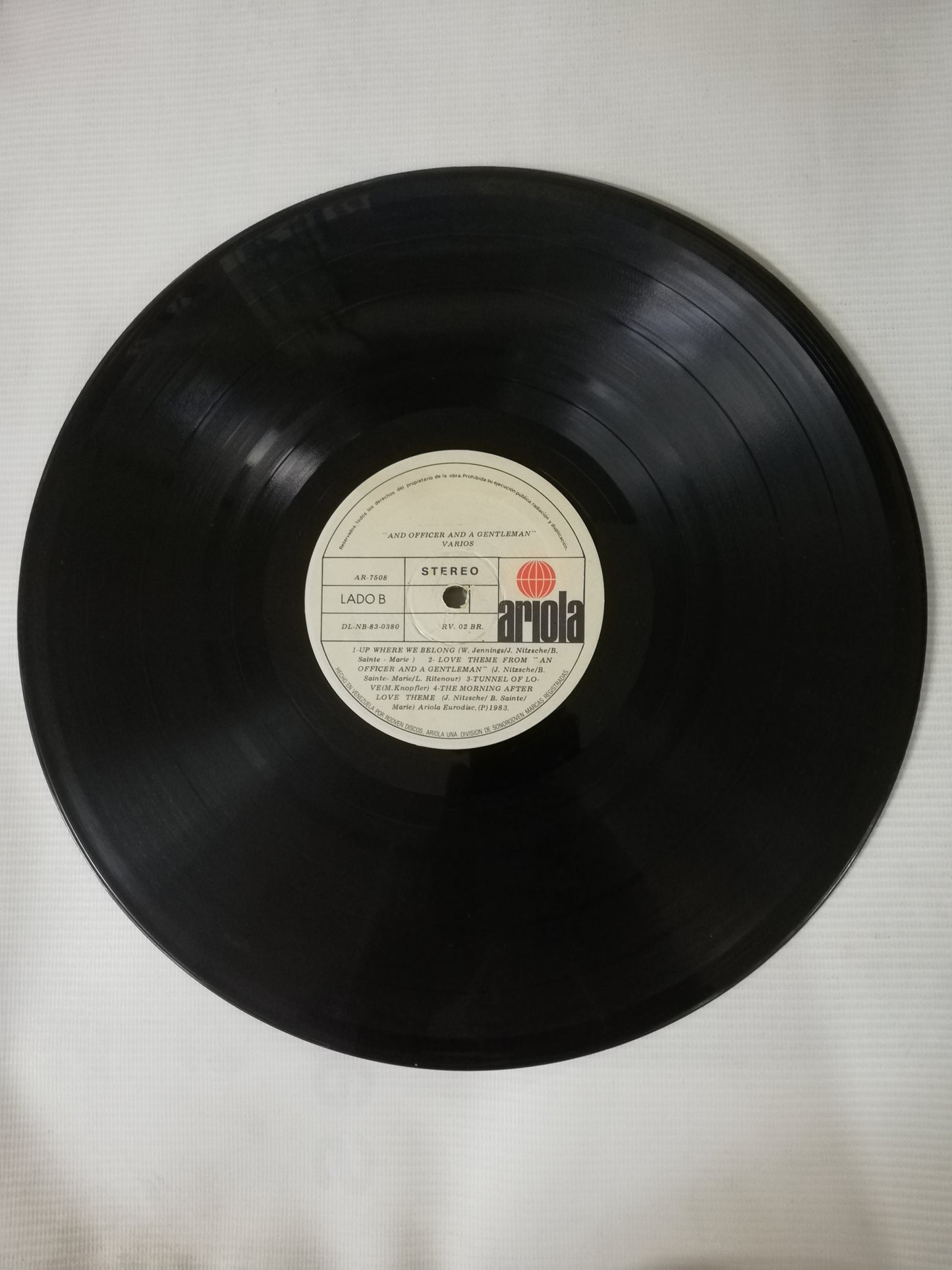 LP AN OFFICER AND A GENTLEMAN - ORIGINAL MOTION PICTURE SOUNDTRACK