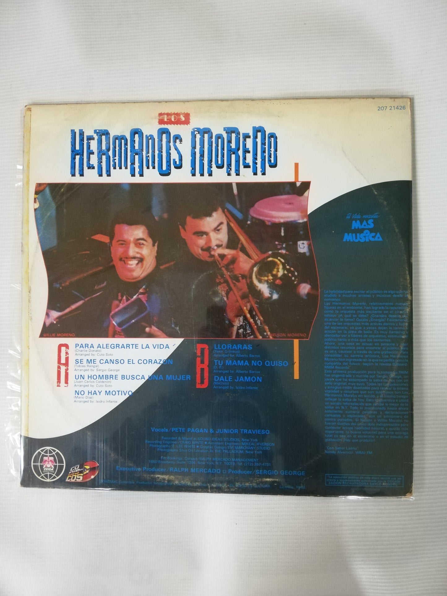 LP LOS HERMANOS MORENO - PARA ALEGRARTE LA VIDA