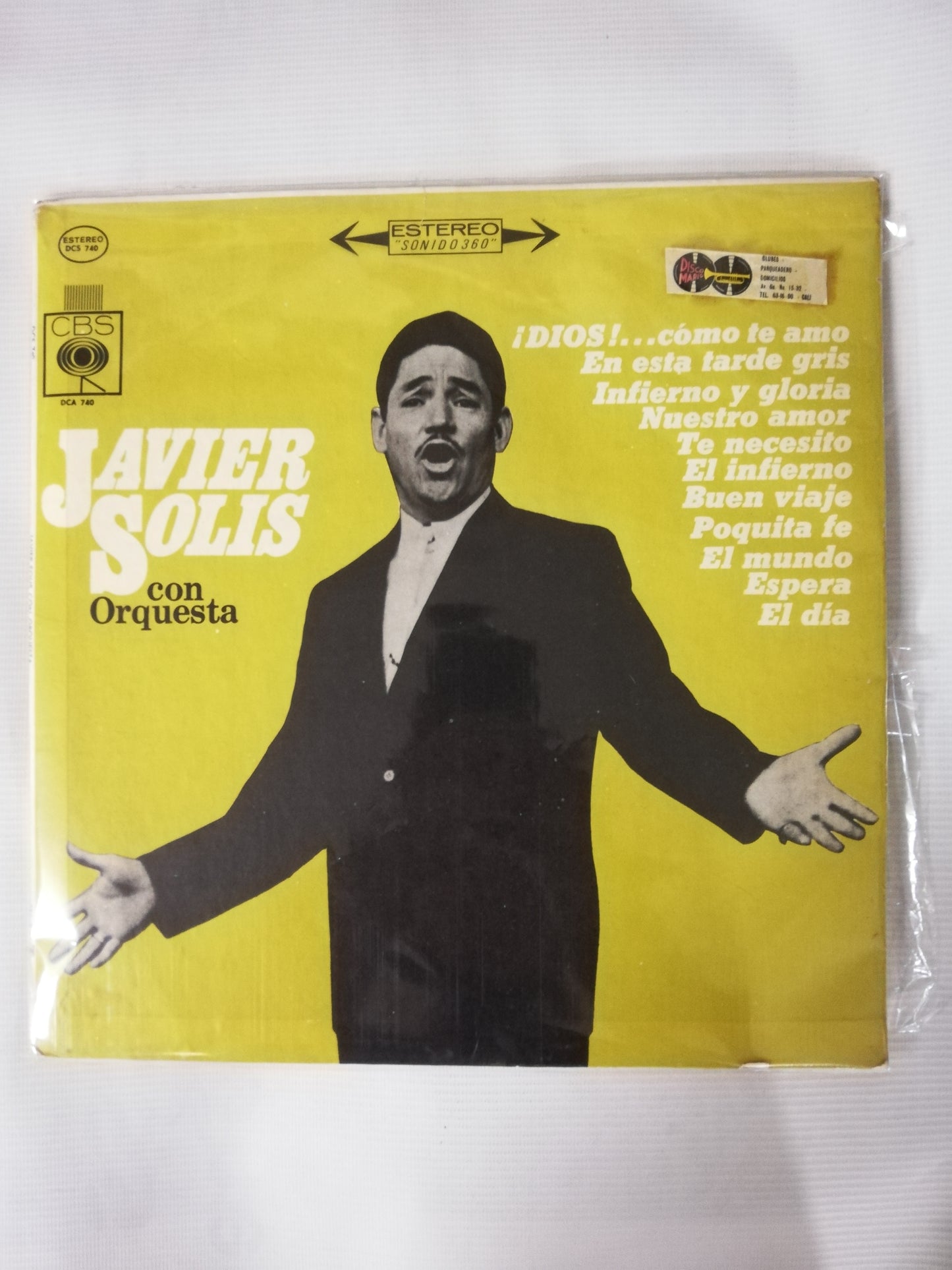 LP JAVIER SOLIS CON ORQUESTA - JAVIER SOLIS CON ORQUESTA