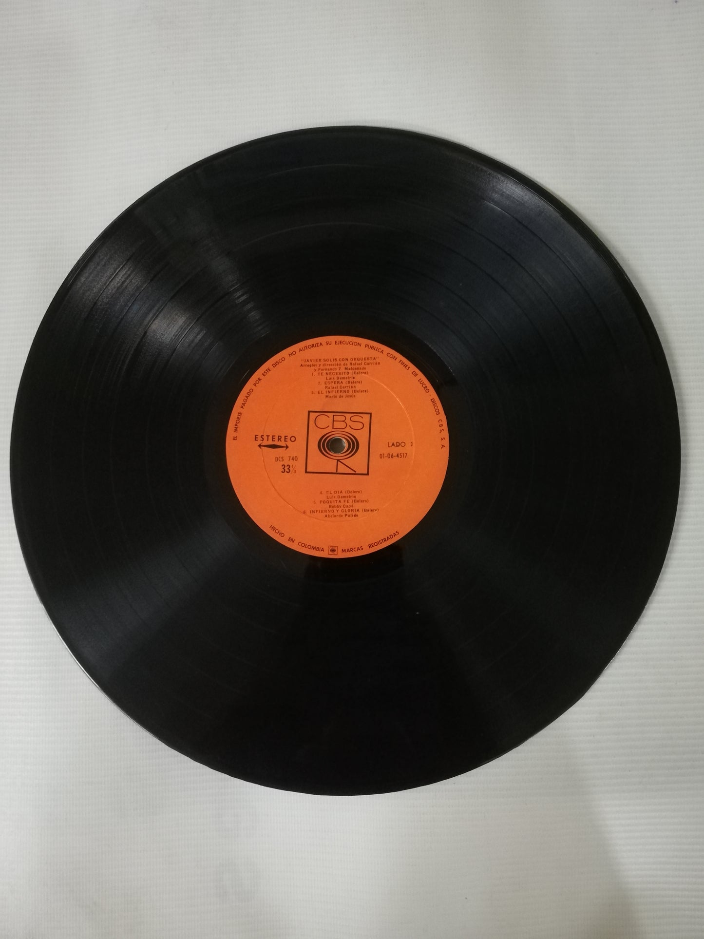 LP JAVIER SOLIS CON ORQUESTA - JAVIER SOLIS CON ORQUESTA