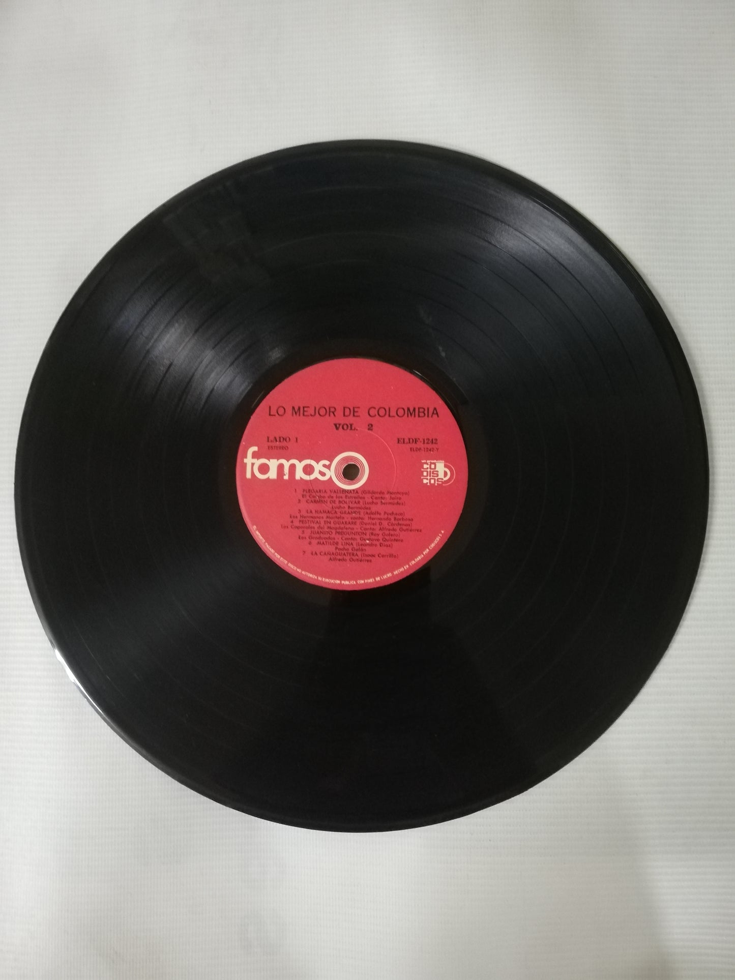 LP LO MEJOR DE COLOMBIA - LO MEJOR DE COLOMBIA VOL. 2