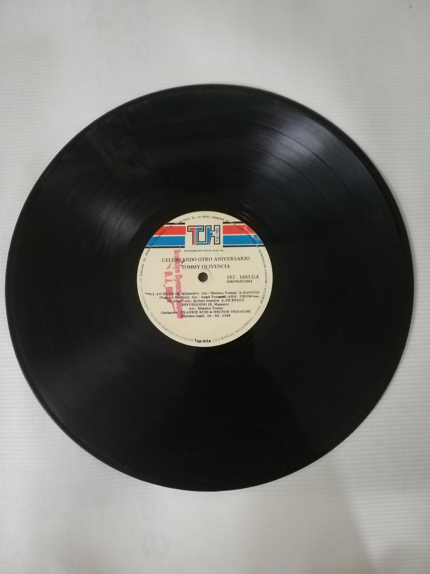 LP TOMMY OLIVENCIA Y SU ORQUESTA - CELEBRANDO OTRO ANIVERSARIO