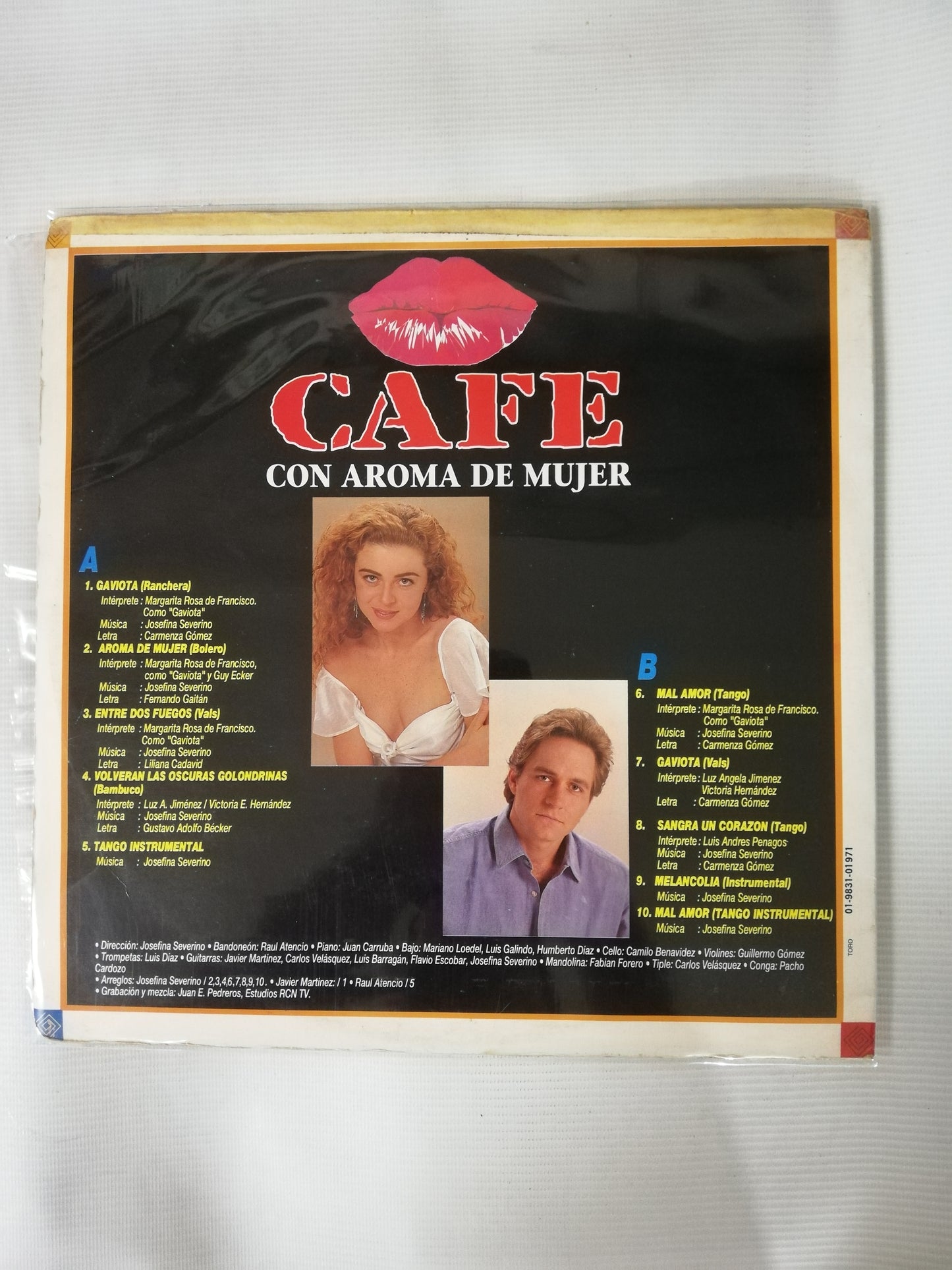 LP MARGARITA ROSA DE SAN FRANCISCO - CAFE CON AROMA DE MUJER - "GAVIOTA" Y LOS TEMAS ORIGINALES DE LA TELENOVELA