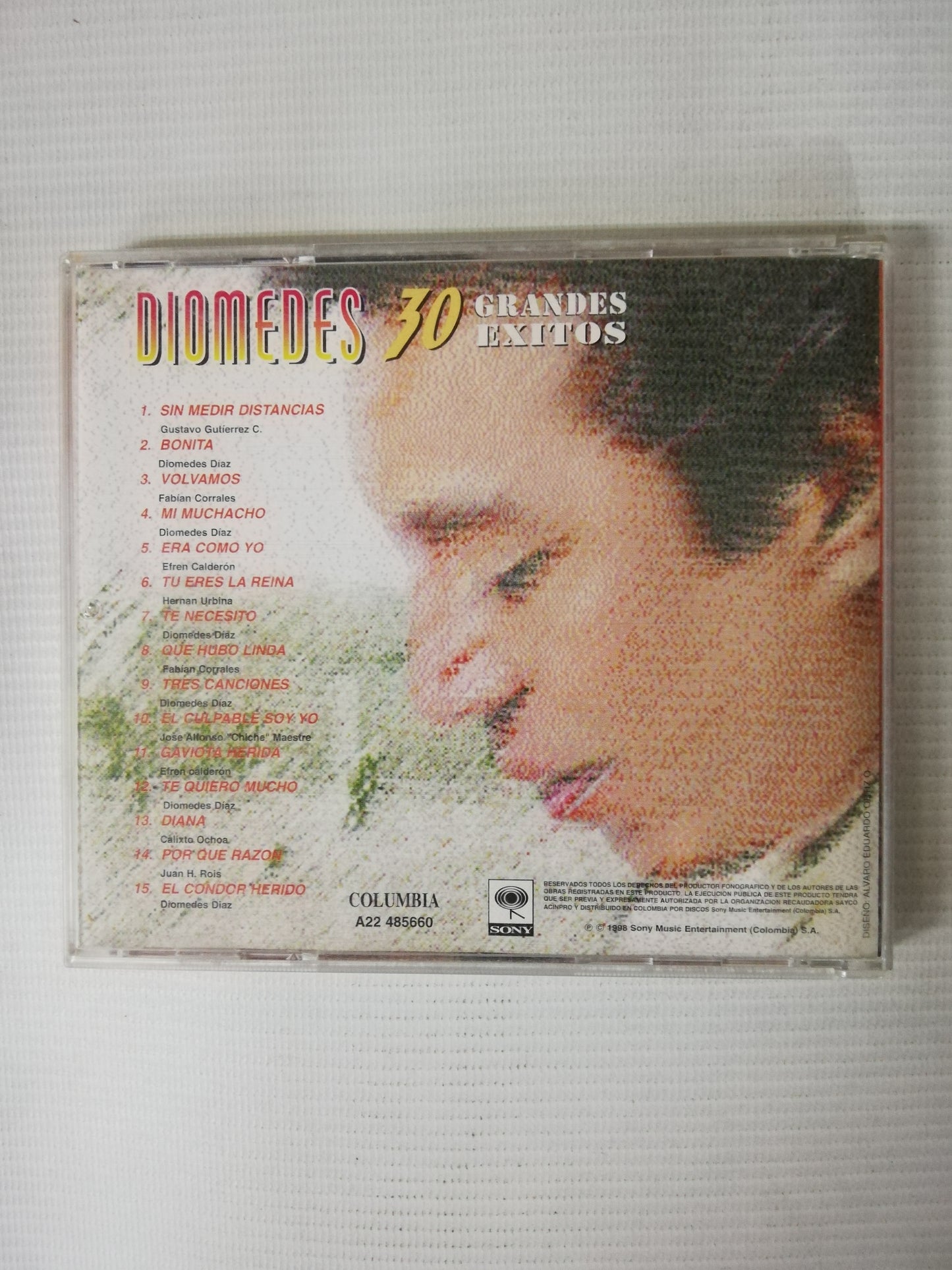 CD DIOMEDES DIAZ - 30 GRANDES EXITOS - CD X 2