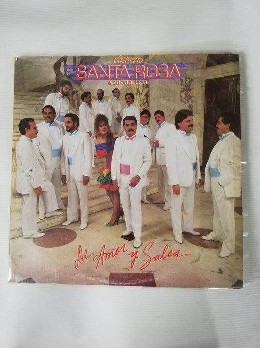 LP GILBERTO SANTA ROSA & SU ORQUESTA - DE AMOR Y SALSA