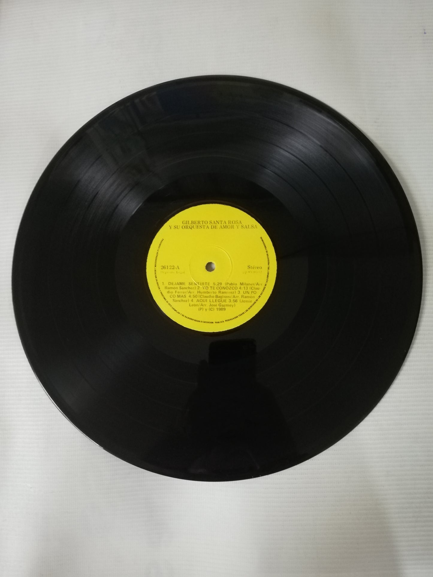 LP GILBERTO SANTA ROSA & SU ORQUESTA - DE AMOR Y SALSA