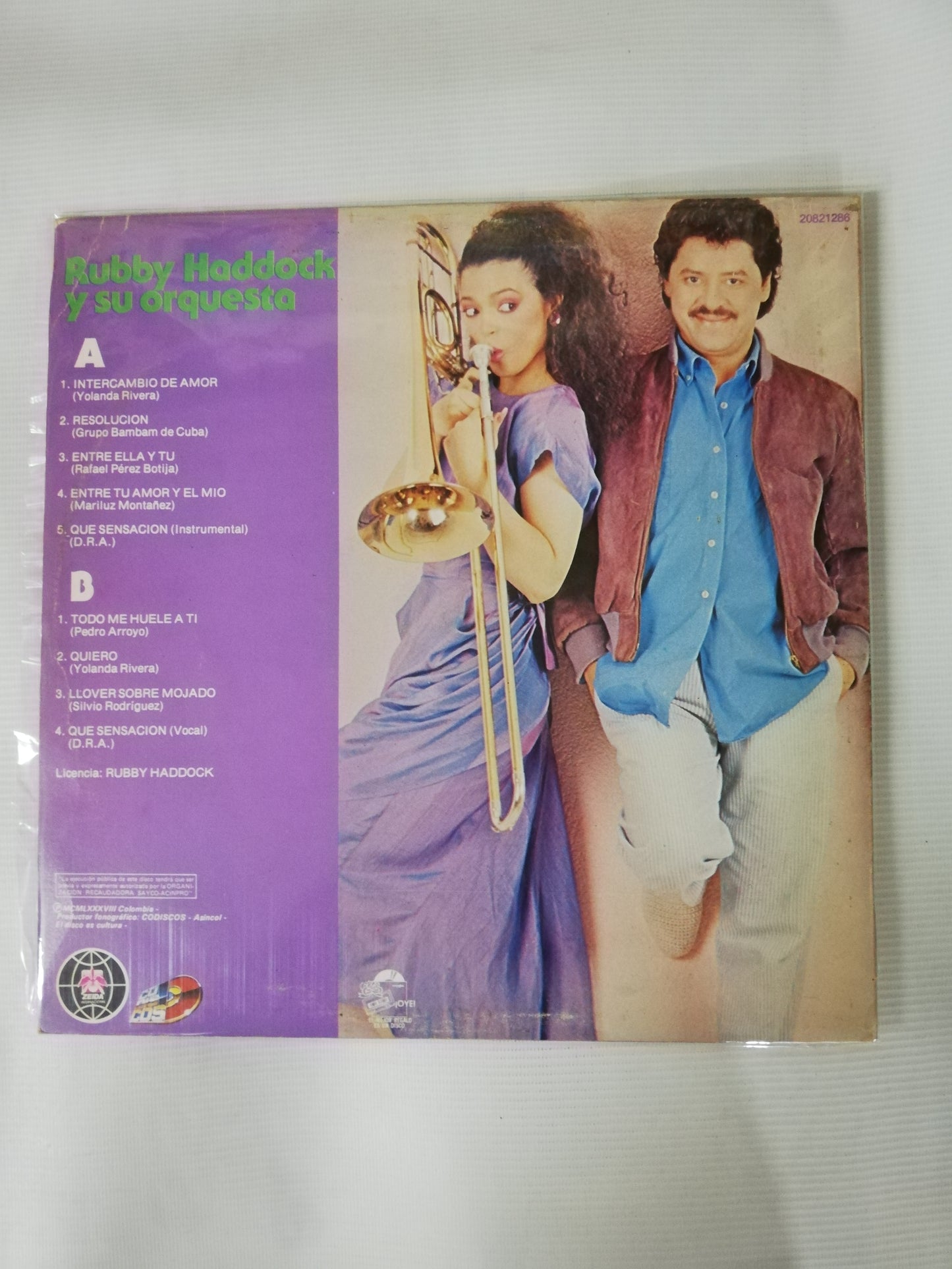 LP RUBBY HADDOCK Y SU ORQUESTA - DE PUERTO RICO BAILABLE Y MAS...