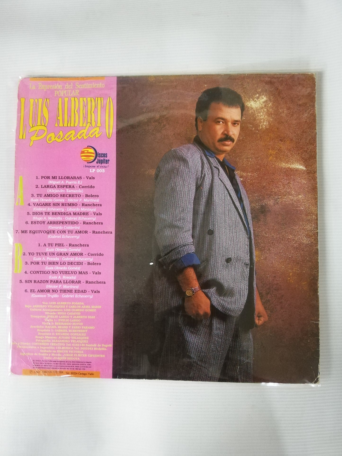 LP LUIS ALBERTO POSADA Y LOS INOLVIDABLES DE APIA - LA EXPRESIÓN DEL SENTIMIENTO POPULAR