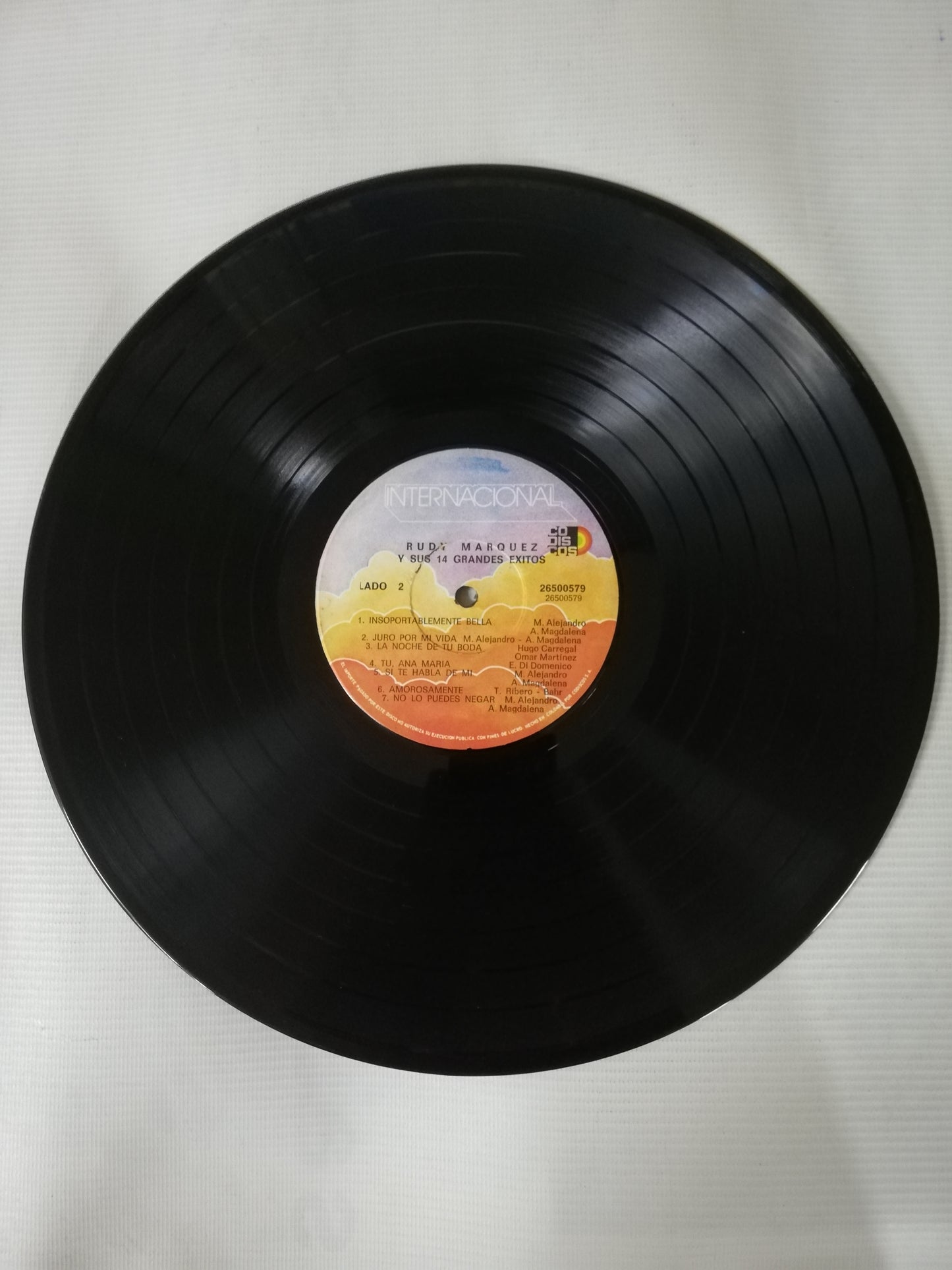 LP RUDY MARQUEZ - RUDY MARQUEZ Y SUS 14 GRANDES EXITOS