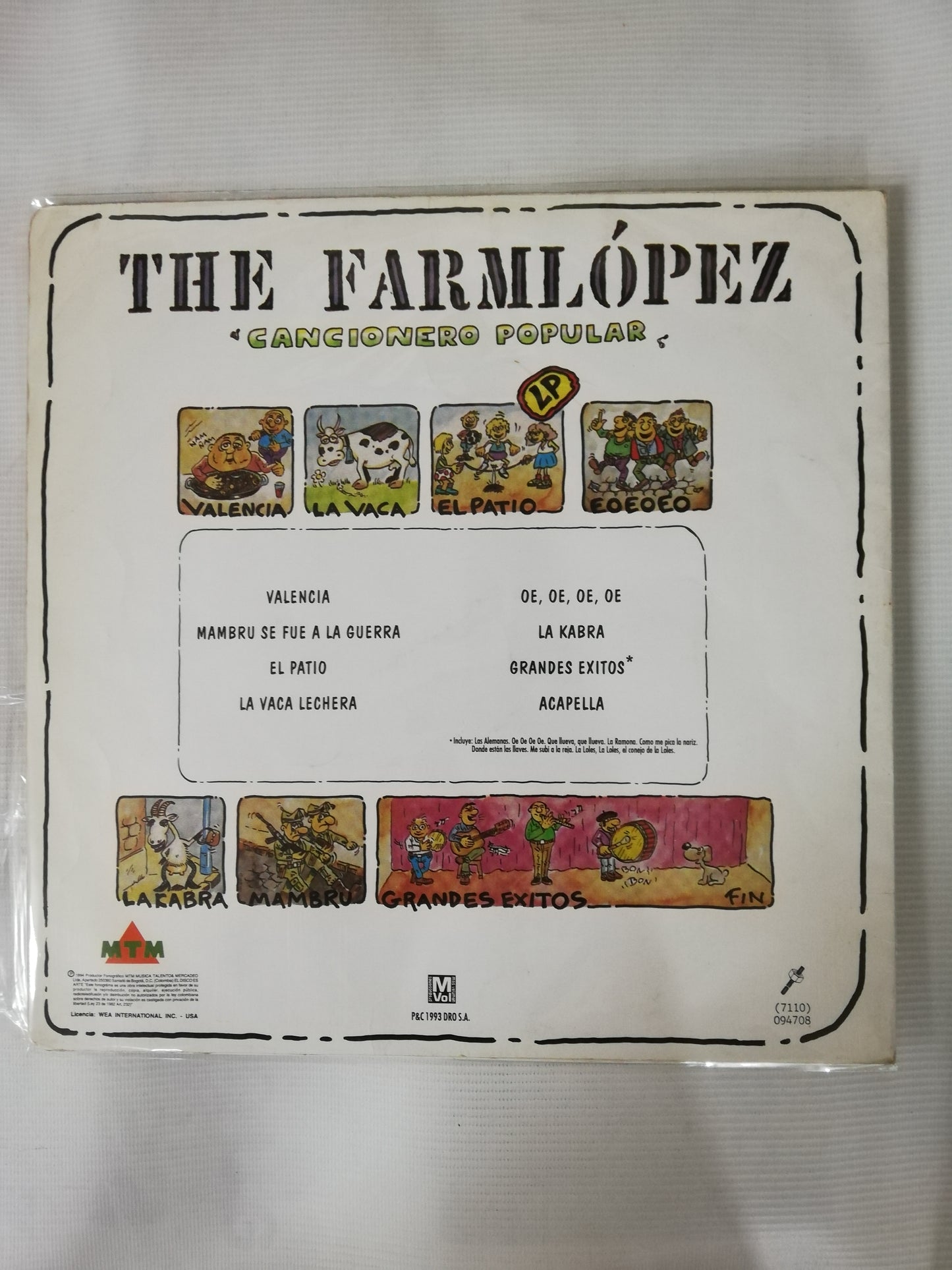 LP THE FARMLÓPEZ - CANCIONERO POPULAR