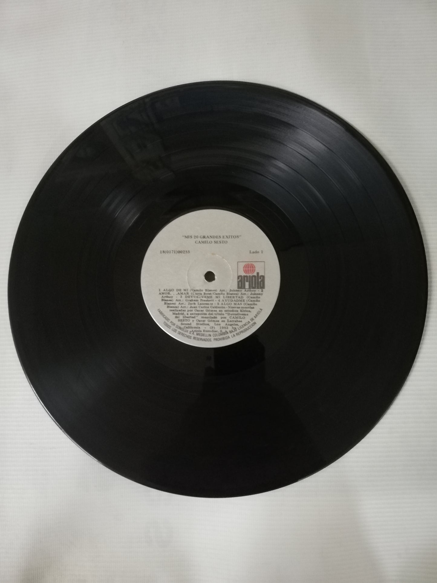 LP CAMILO SESTO - MUY PERSONAL - MIS 20 GRANDES EXITOS - VINYL X 2