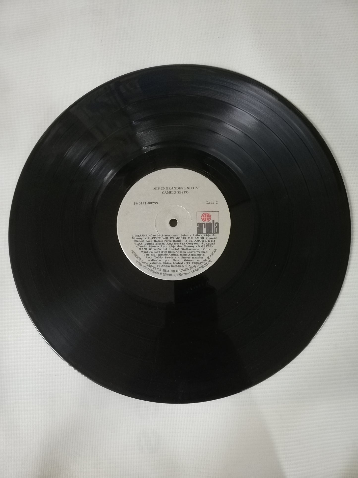 LP CAMILO SESTO - MUY PERSONAL - MIS 20 GRANDES EXITOS - VINYL X 2