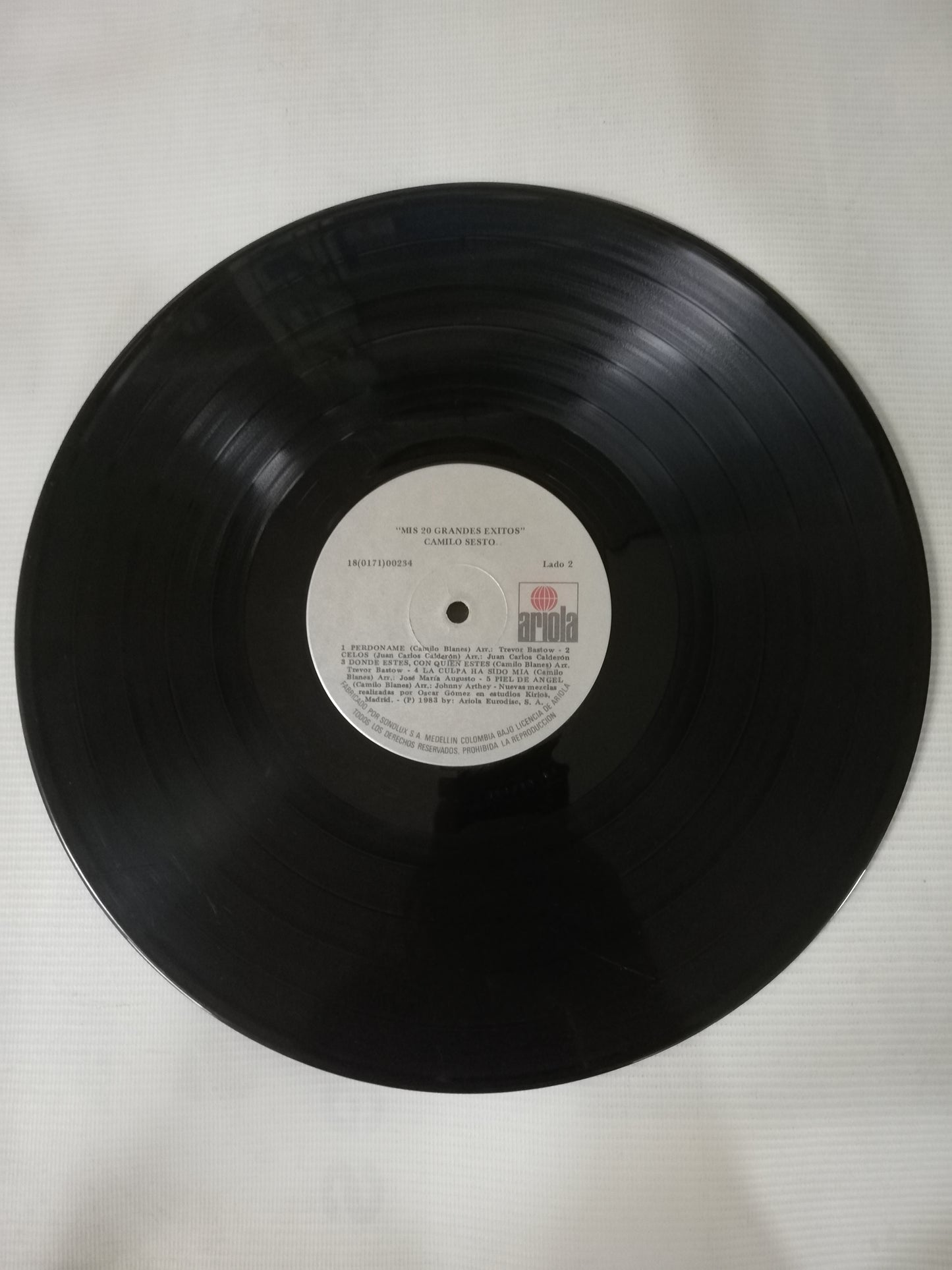LP CAMILO SESTO - MUY PERSONAL - MIS 20 GRANDES EXITOS - VINYL X 2