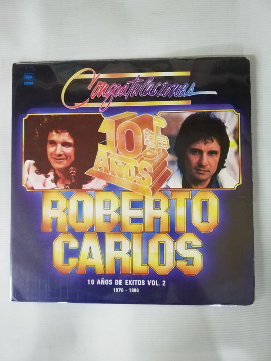 LP ROBERTO CARLOS - 10 AÑOS DE EXITOS VOL. 2 1976-1986