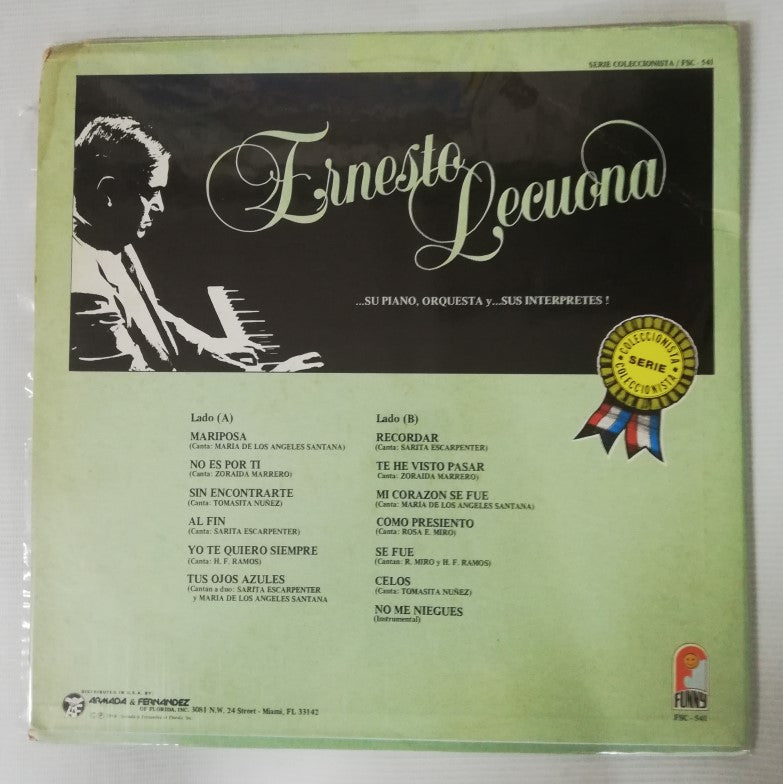 LP ERNESTO LECUONA - ...SU PIANO, ORQUESTA Y...SUS INTÉRPRETES!