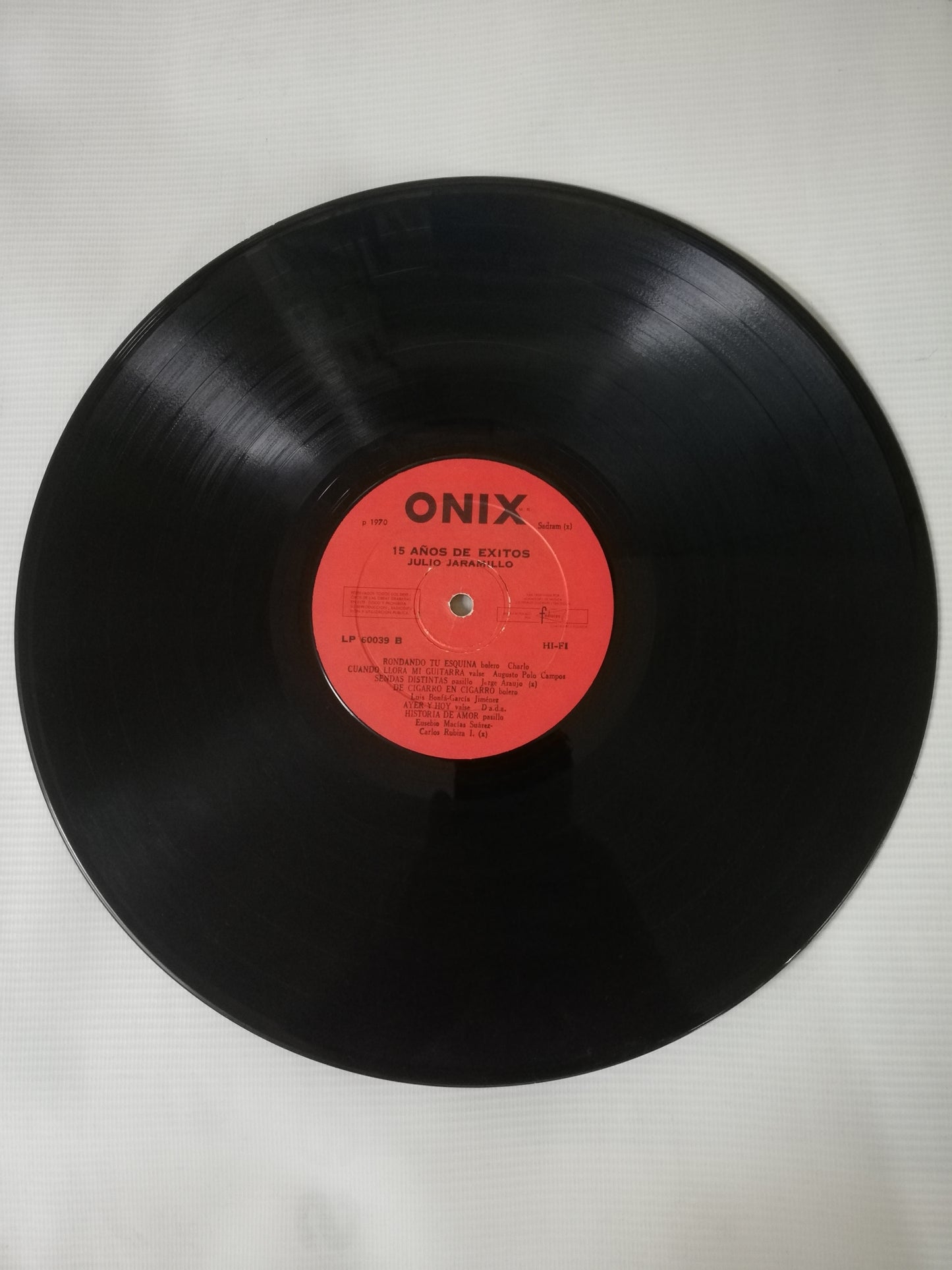 LP JULIO JARAMILLO - 15 AÑOS DE EXITOS