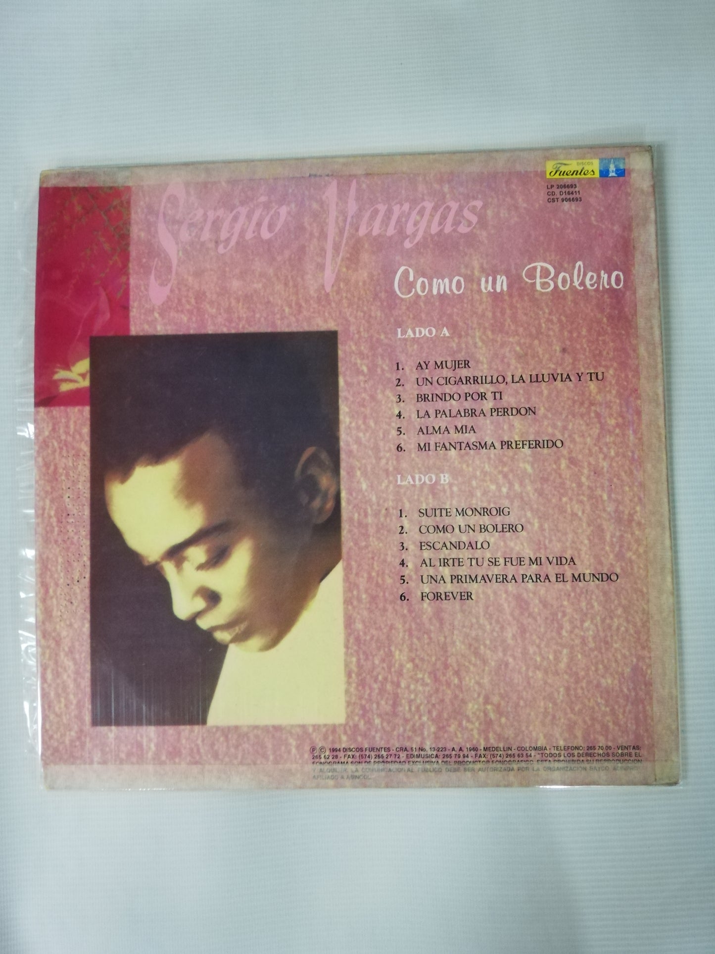 LP SERGIO VARGAS - COMO UN BOLERO