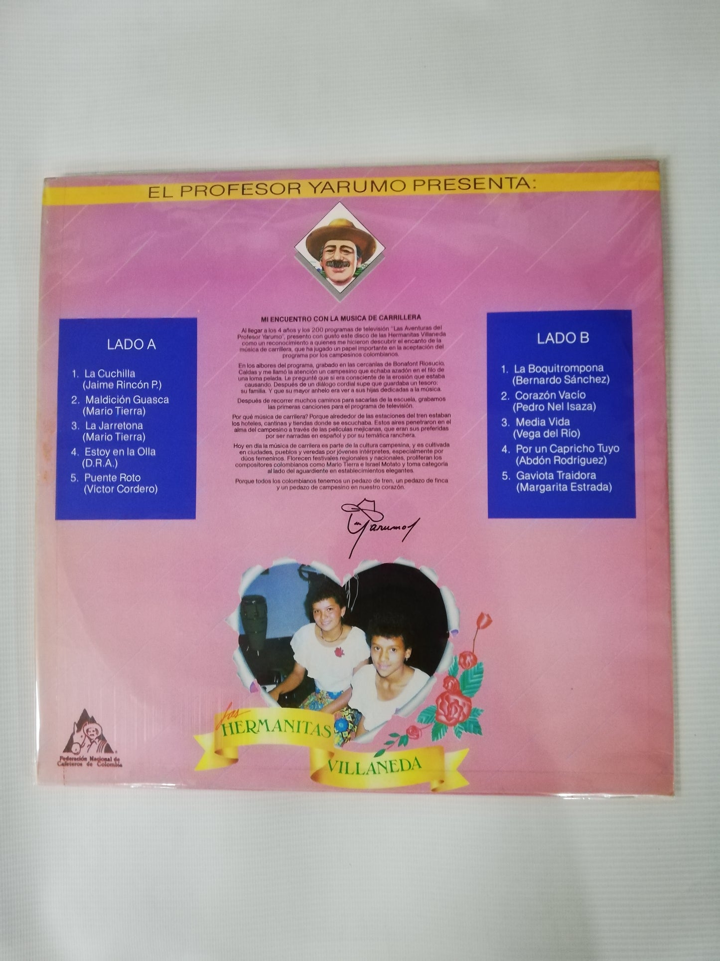 LP LAS HERMANITAS VILLANEDA - MÚSICA DE CARRILERA