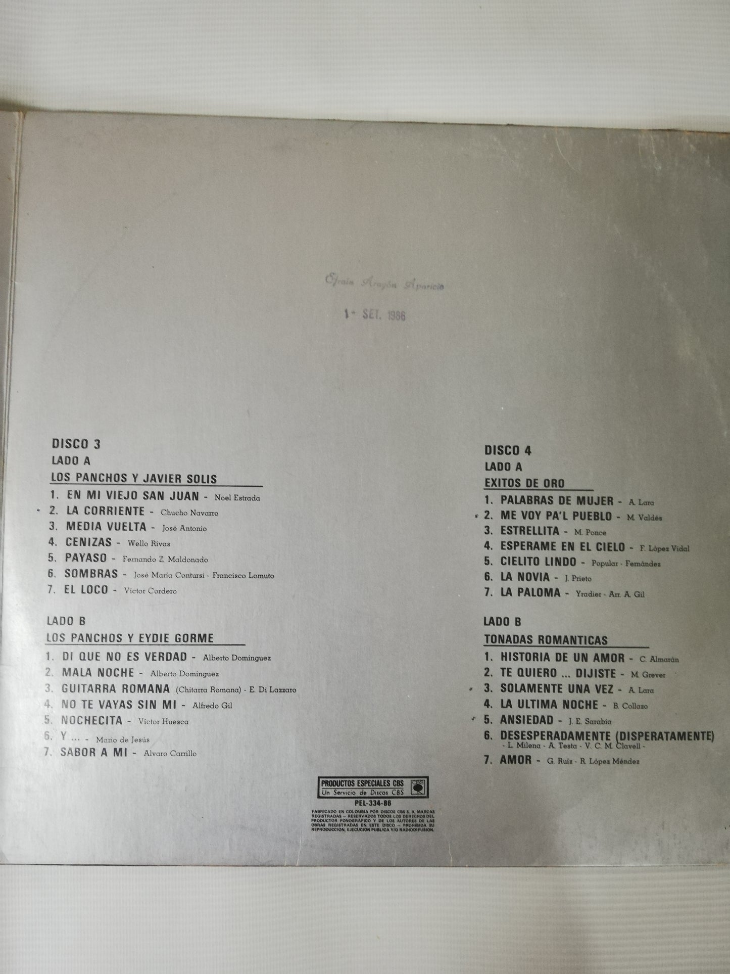 LP LOS PANCHOS - LA HISTORIA DE LOS PANCHOS VOL. 2 - VINYL X 2