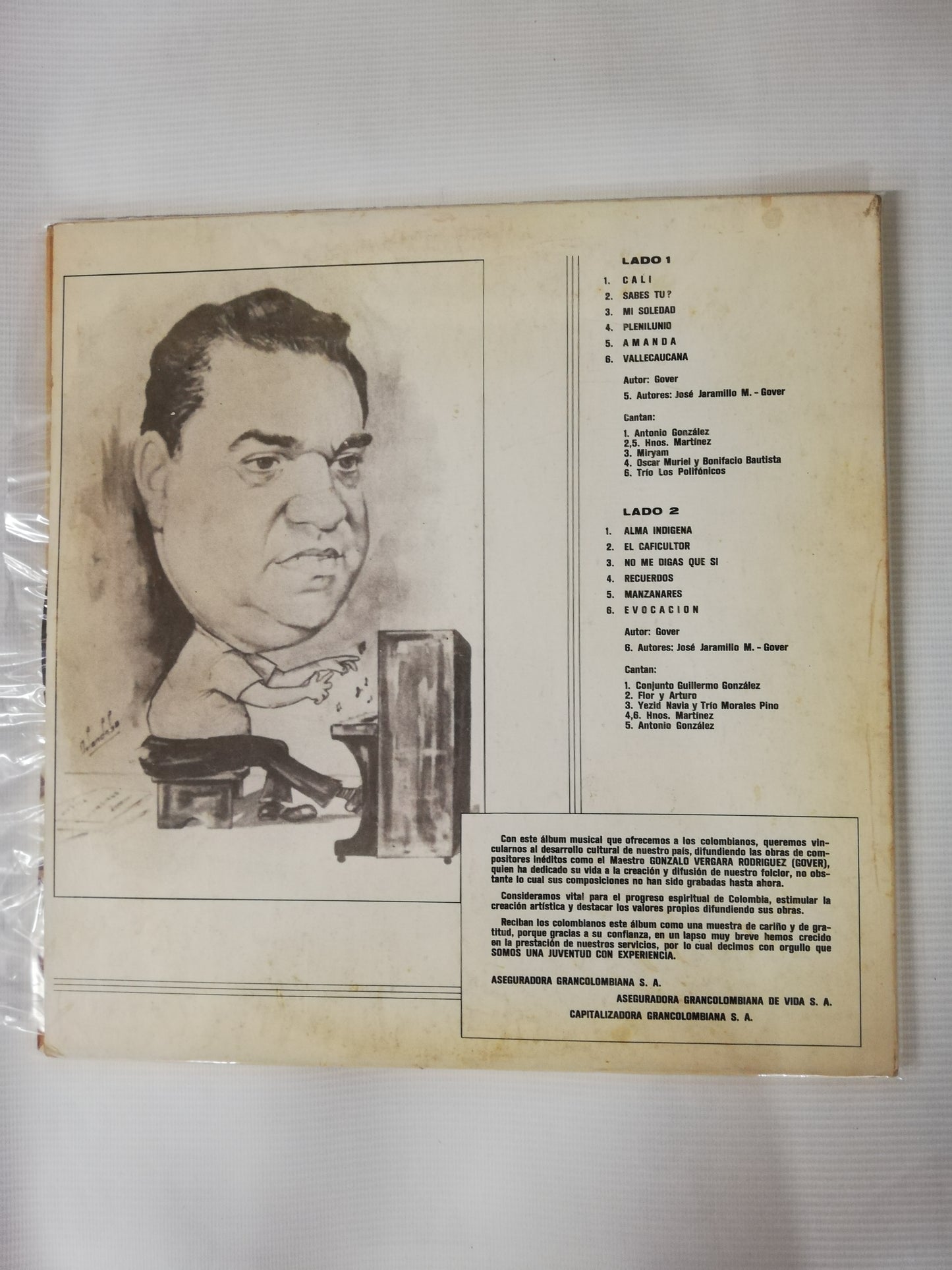 LP GONZALO VERGARA RODRIGUEZ (GOVER) - MÚSICA GRANCOLOMBIANA