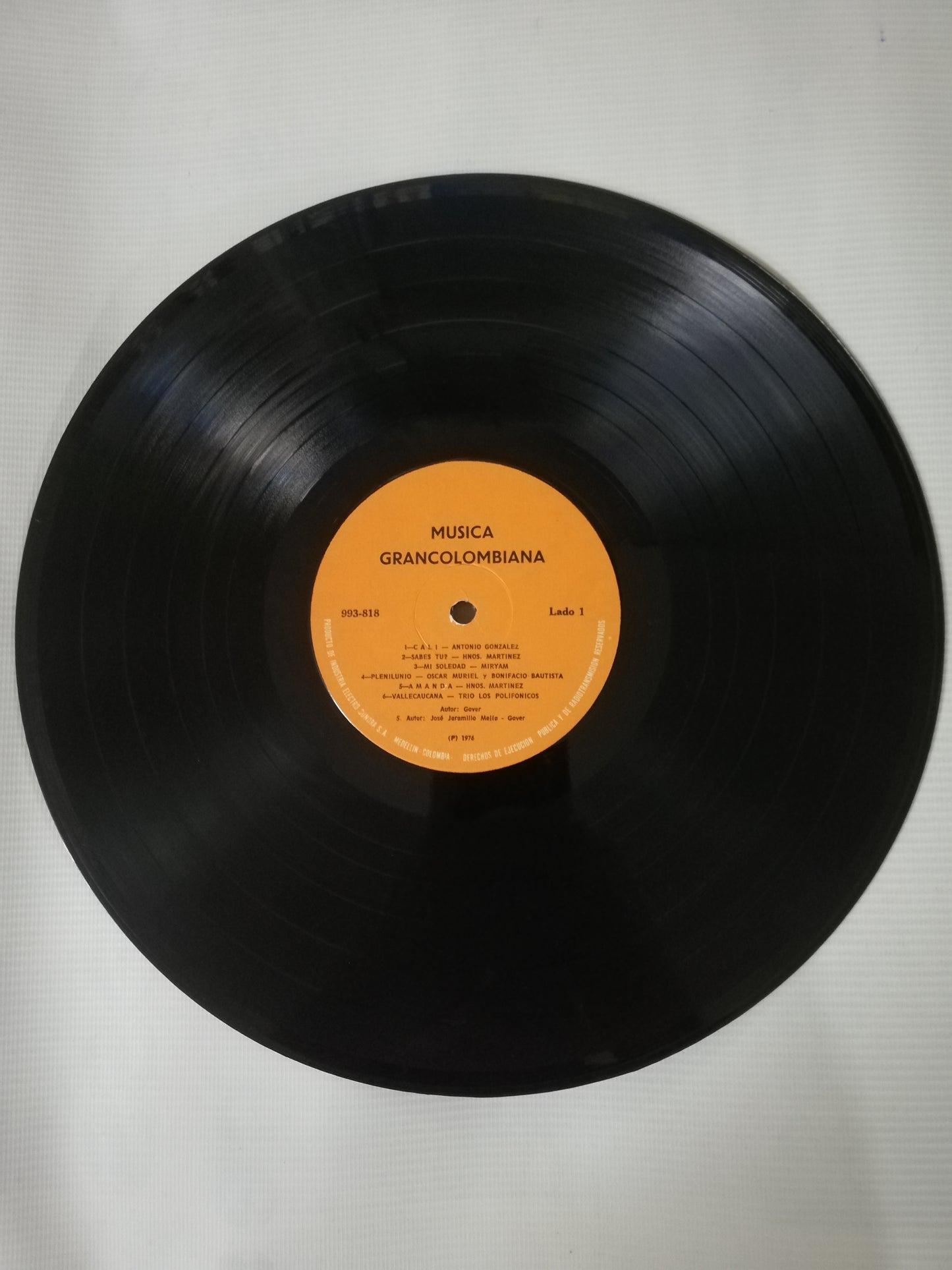 LP GONZALO VERGARA RODRIGUEZ (GOVER) - MÚSICA GRANCOLOMBIANA