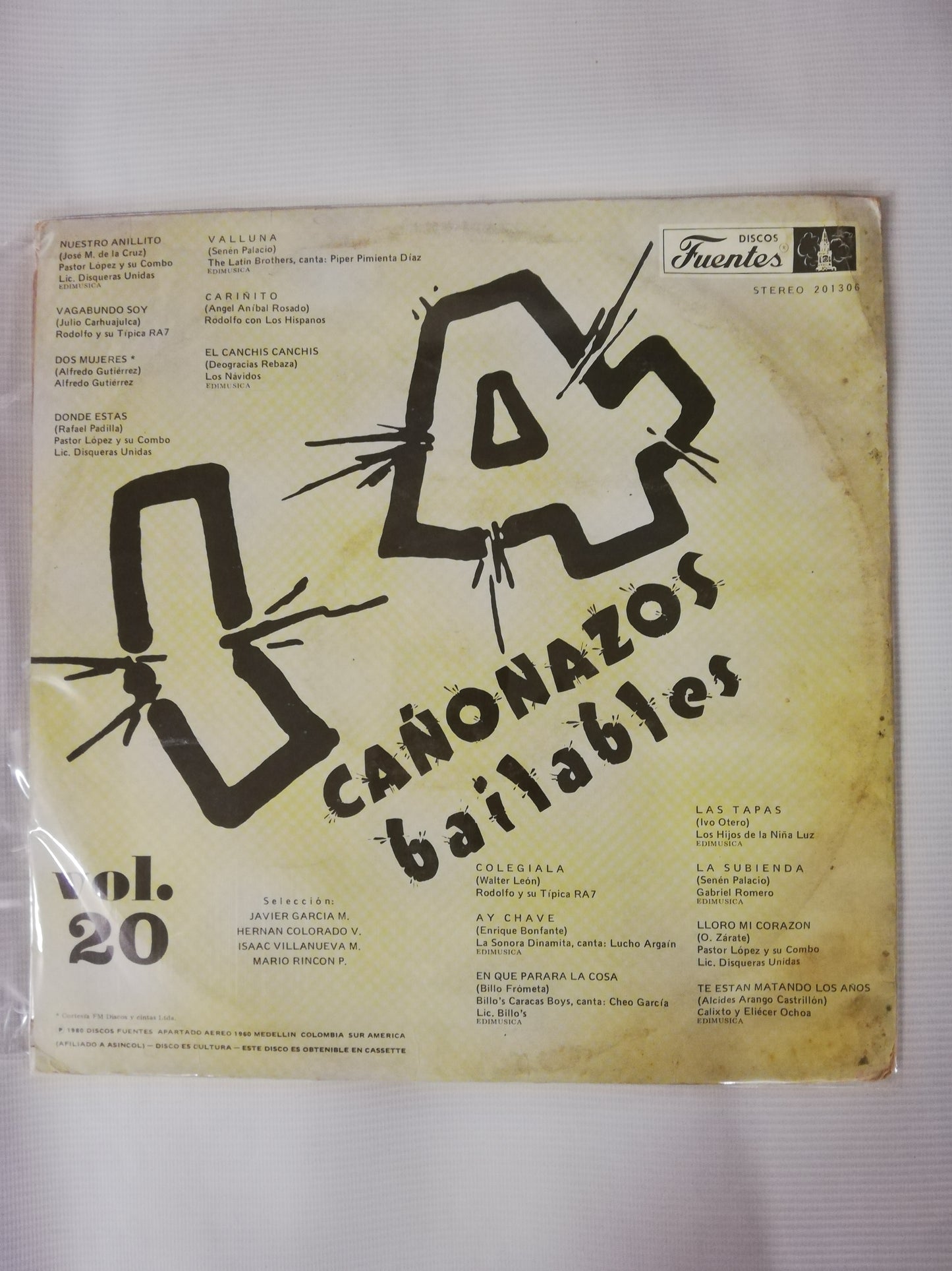 LP 14 CAÑONAZOS BAILABLES - 14 CAÑONAZOS BAILABLES VOL. 20