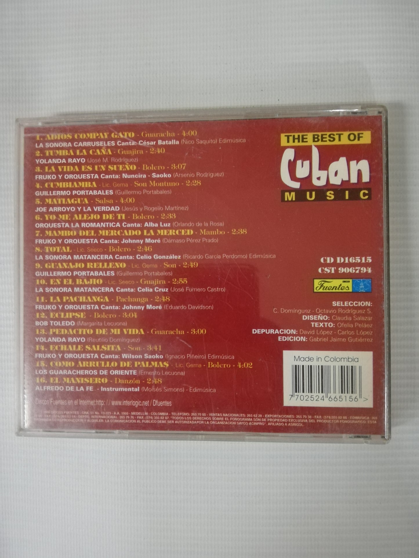 CD THE BEST CUBAN MUSIC - THE BEST CUBAN MUSIC VOL. 4