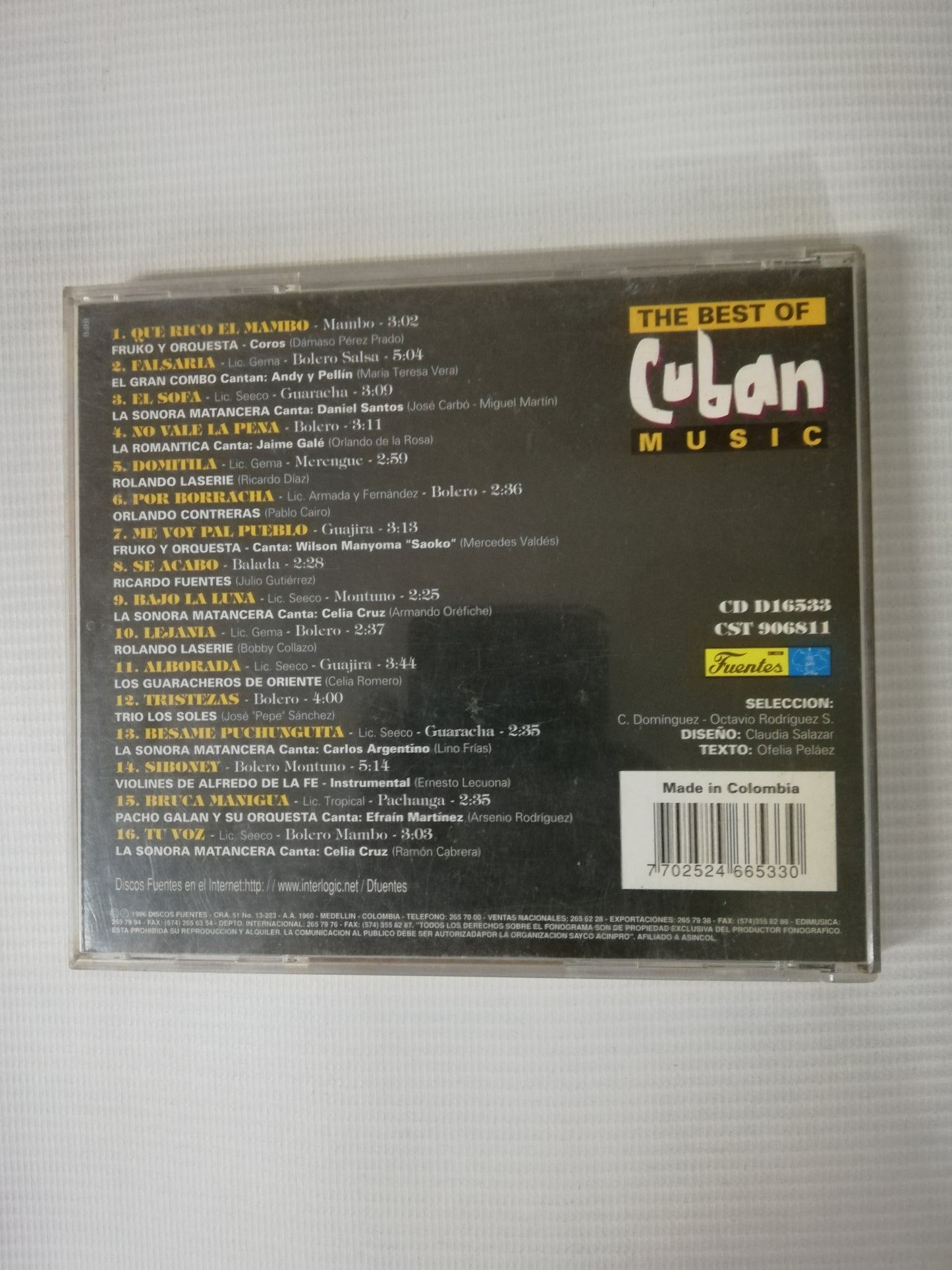 CD THE BEST OF CUBAN MUSIC - THE BEST OF CUBAN MUSIC VOL. 6