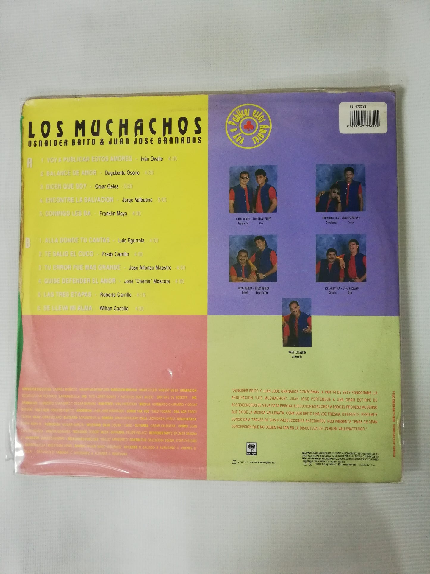 LP LOS MUCHACHOS OSNAIDER BRTIO & JUAN JOSÉ GRANADOS - VOY A PUBLICAR ESTOS AMORES