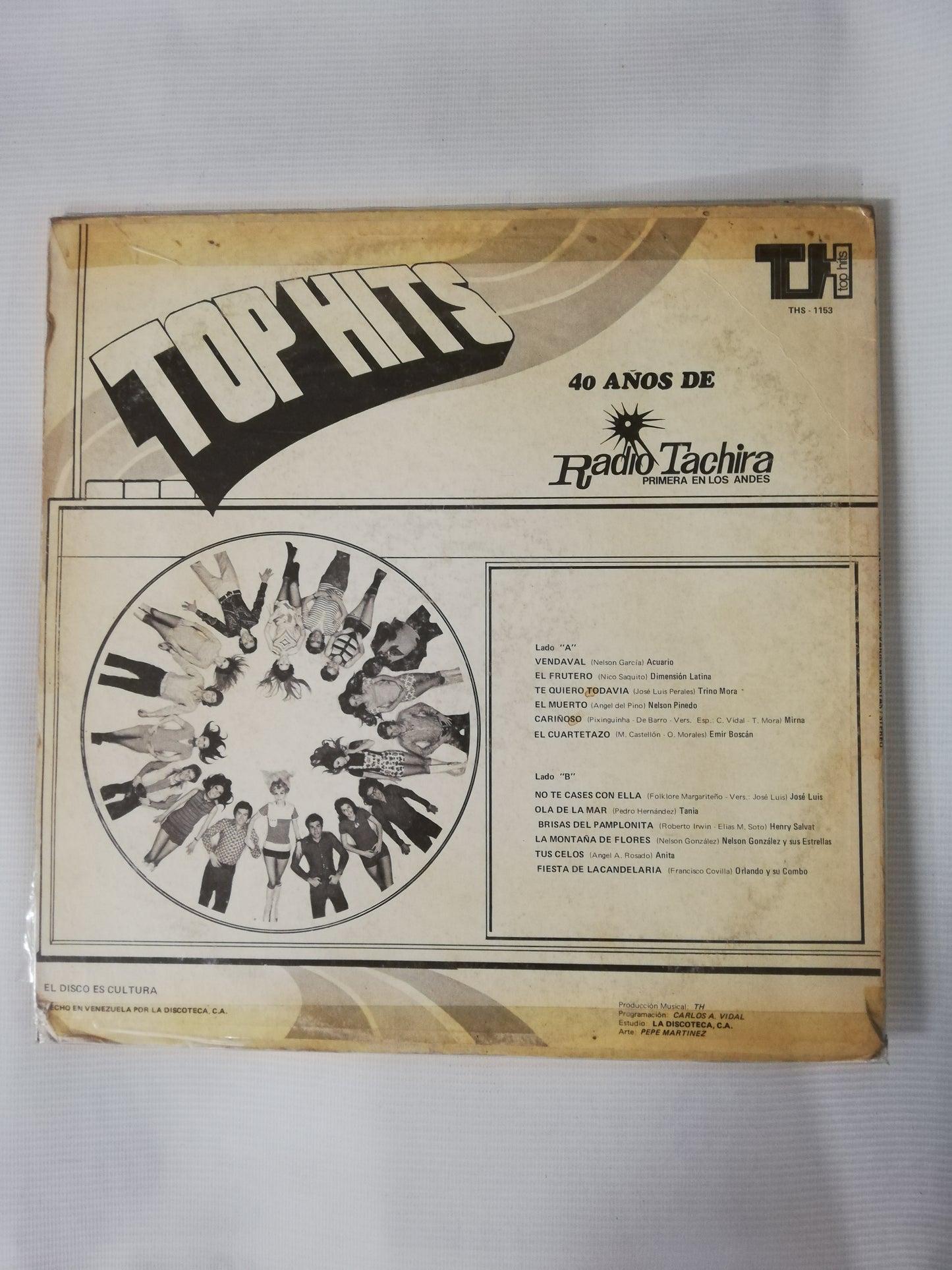 LP TOP HITS 40 AÑOS DE RADIO TACHIRA - VARIOS INTÉRPRETES