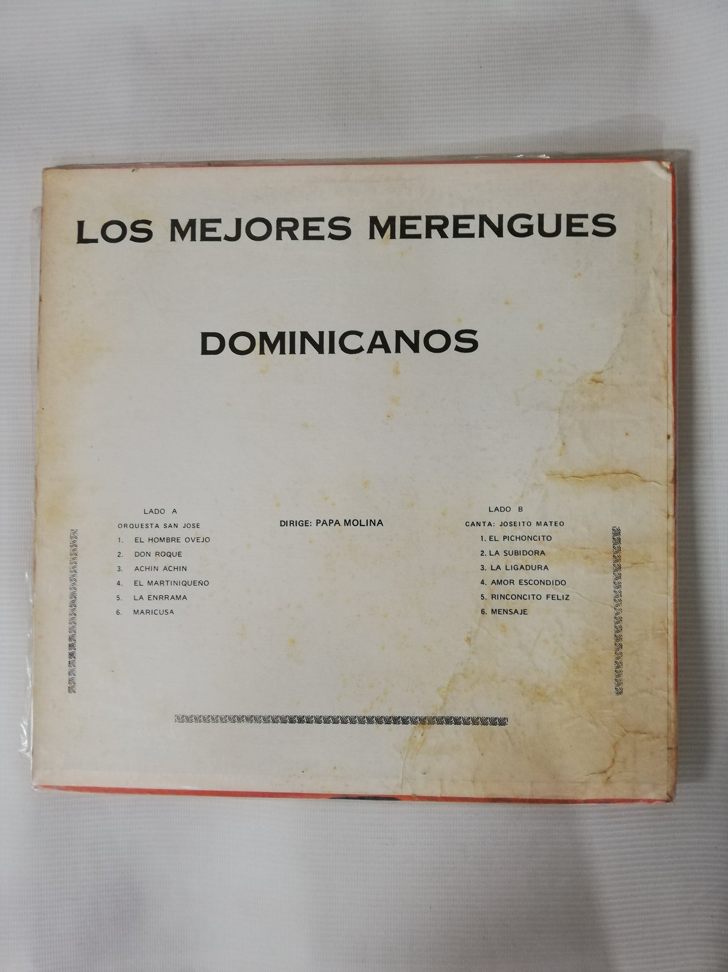 LP ORQUESTA SAN JOSÉ CON PAPA MOLINA Y JOSEITO MATEO - LOS MEJORES MERENGUES DOMINICANOS