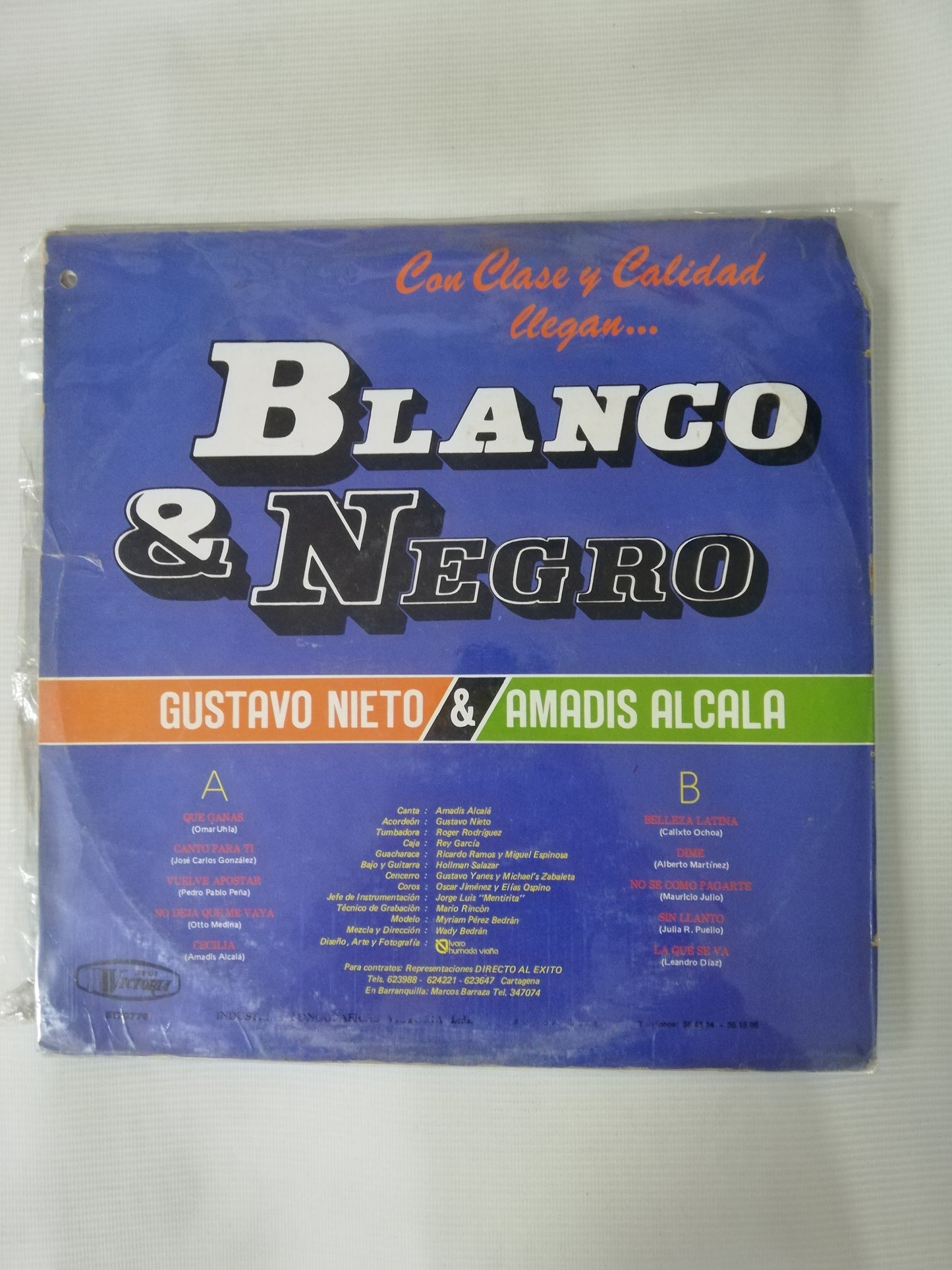 LP BLANCO & NEGRO: AMADIS ALCALA & GUSTAVO NIETO - CON CLASE Y CALIDAD LLEGAN...