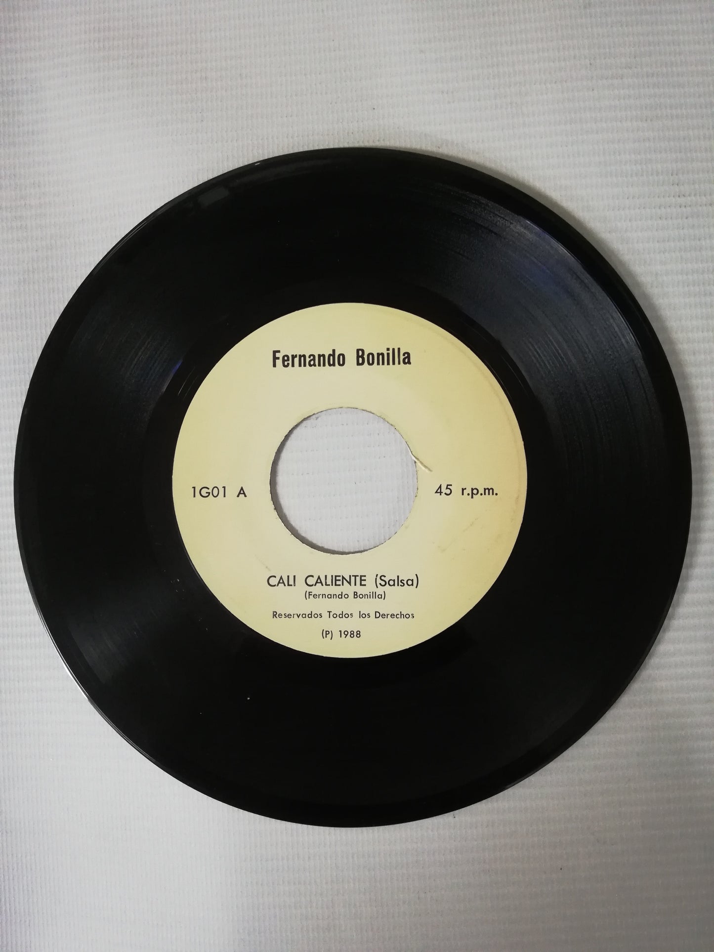VINILO FERNANDO BONILLA - CALI CALIENTE / SE LO DEBO A DIOS