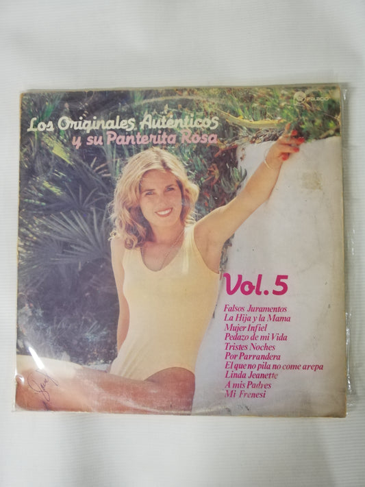LP LOS ORIGINALES AUTÉNTICOS Y SU PANTERITA ROSA - VOL. 5