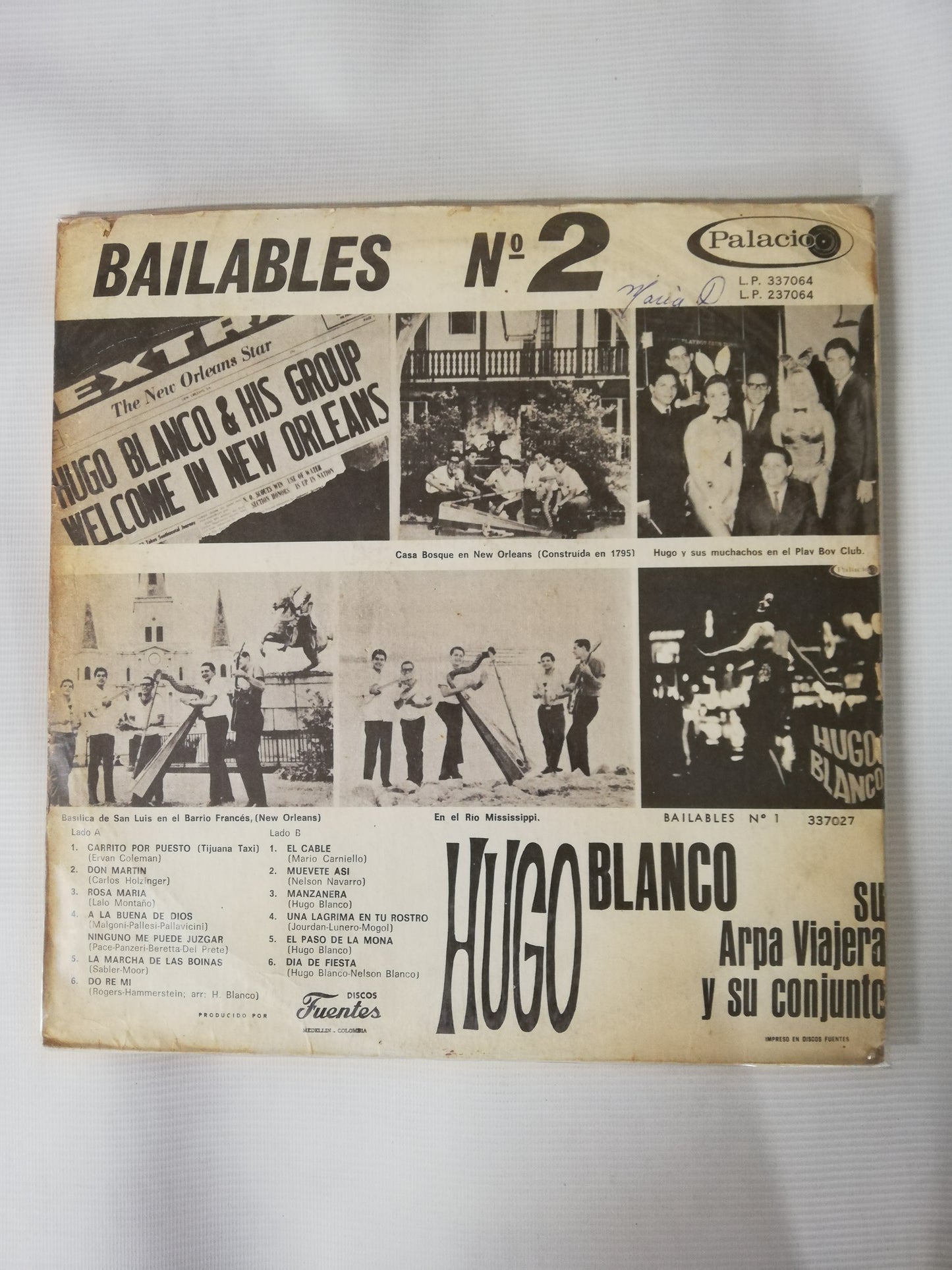LP HUGO BLANCO Y SU ARPA VIAJERA - BAILABLES No. 2