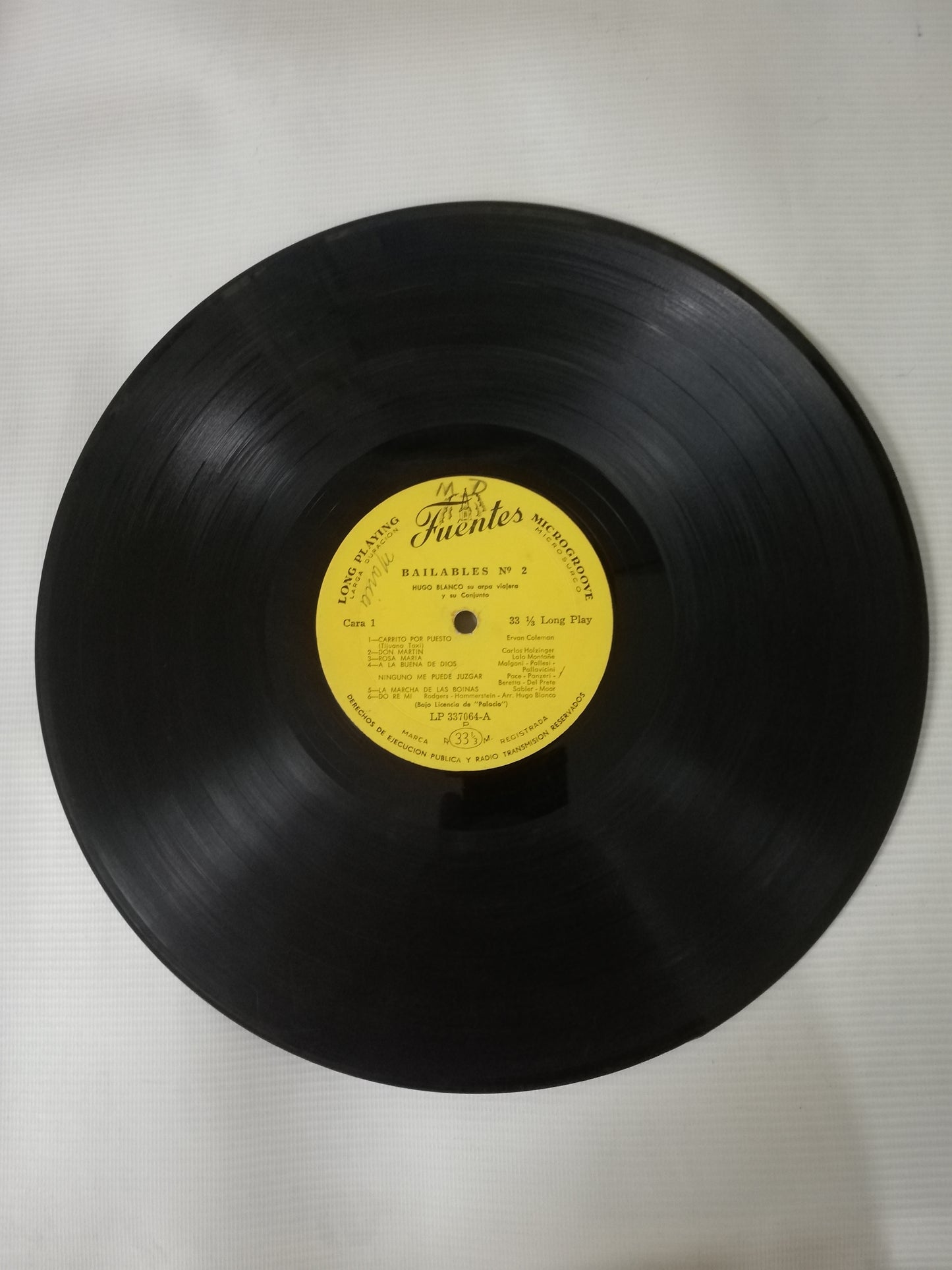 LP HUGO BLANCO Y SU ARPA VIAJERA - BAILABLES No. 2