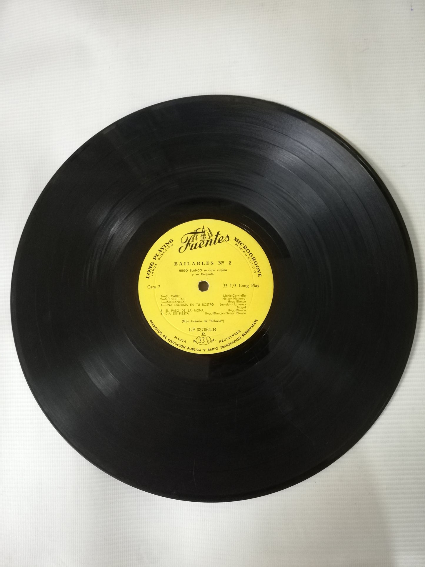LP HUGO BLANCO Y SU ARPA VIAJERA - BAILABLES No. 2