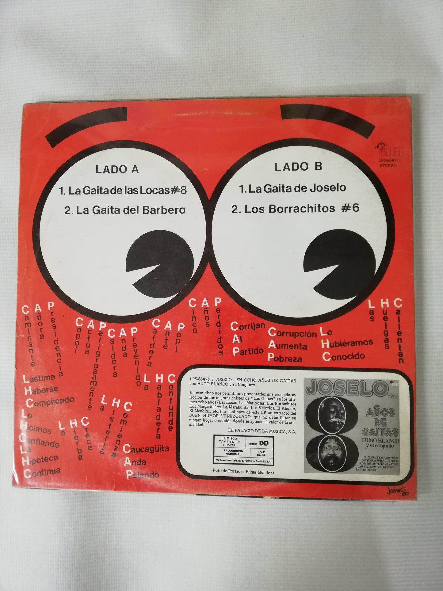 LP LAS GAITAS DE JOSELO CON HUGO BLANCO Y SU CONJUNTO