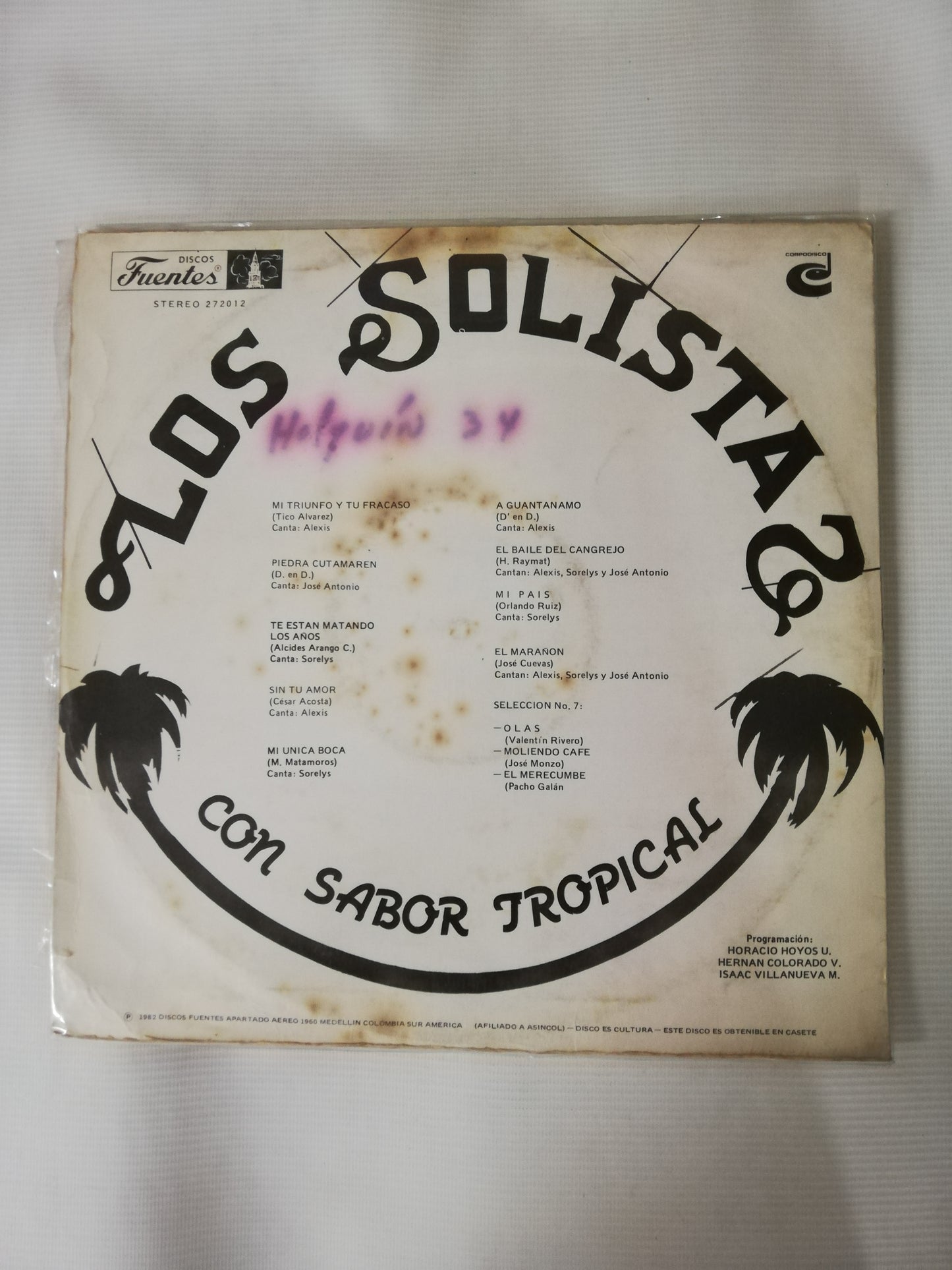 LP LOS SOLISTAS - CON SABOR TROPICAL