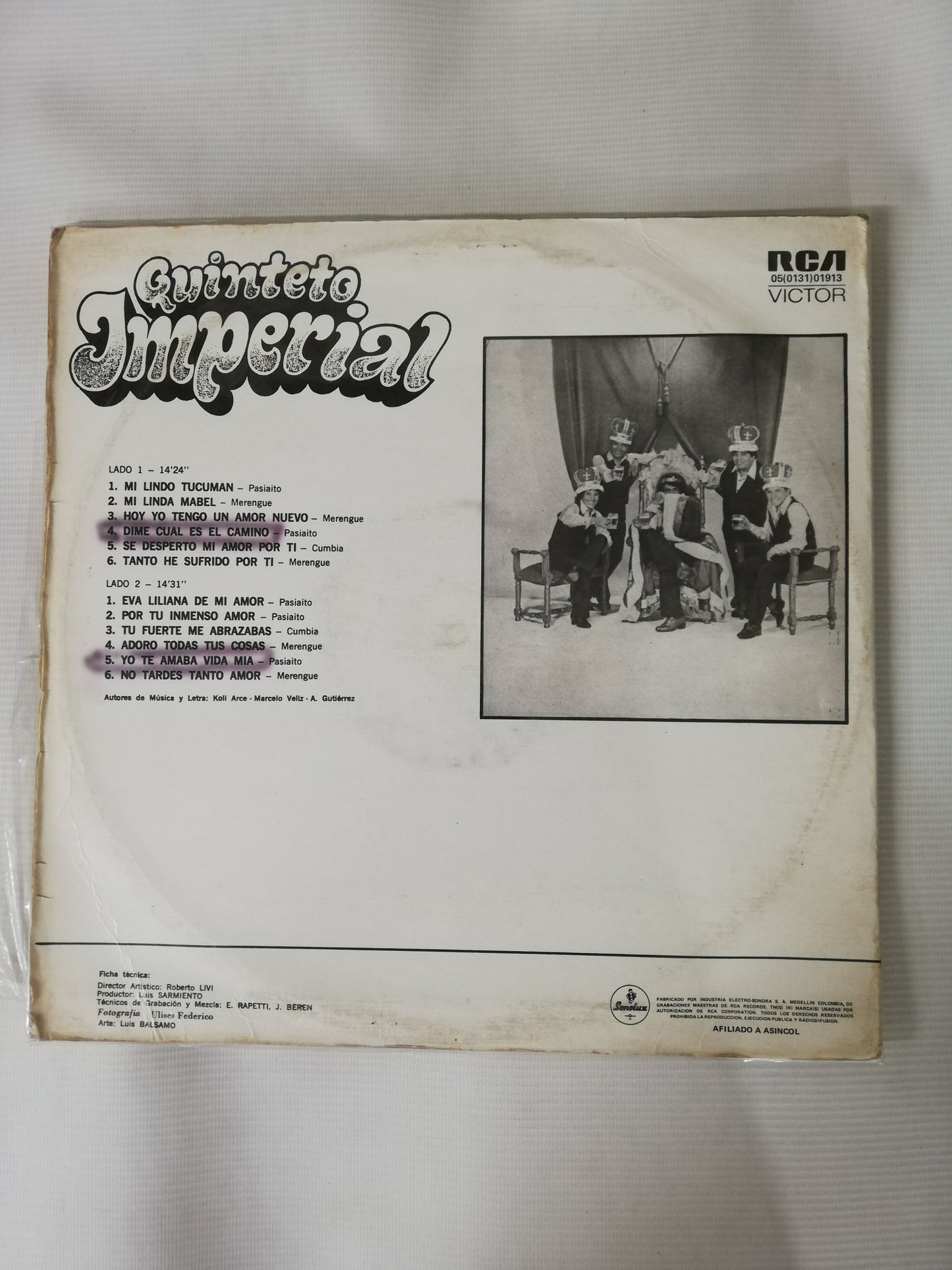 LP QUNTETO IMPERIAL - QUINTETO IMPERIAL