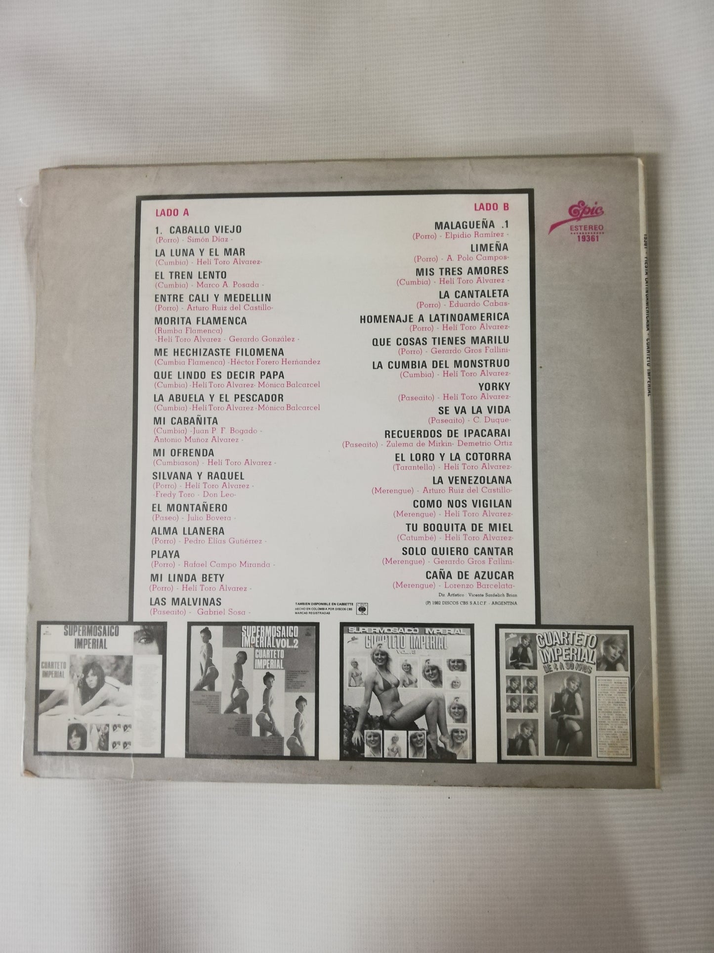 LP CUARTETO IMPERIAL - FIESTA LATINOAMERICANA