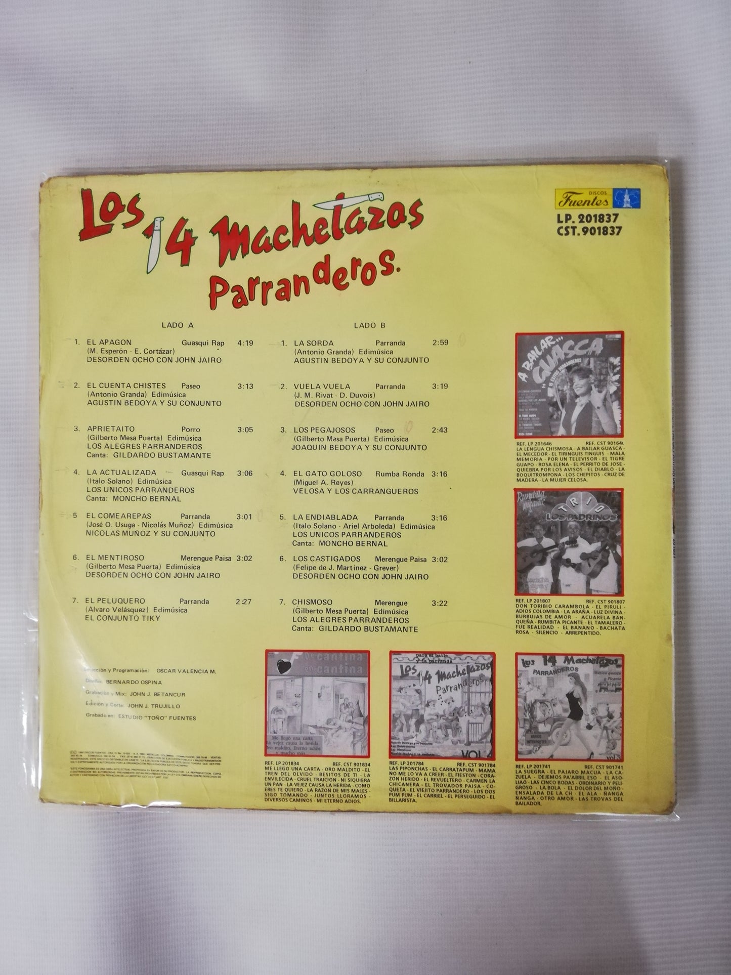 LP 14 MACHETAZOS PARRANDEROS - 14 MACHETAZOS PARRANDEROS VOL. 5