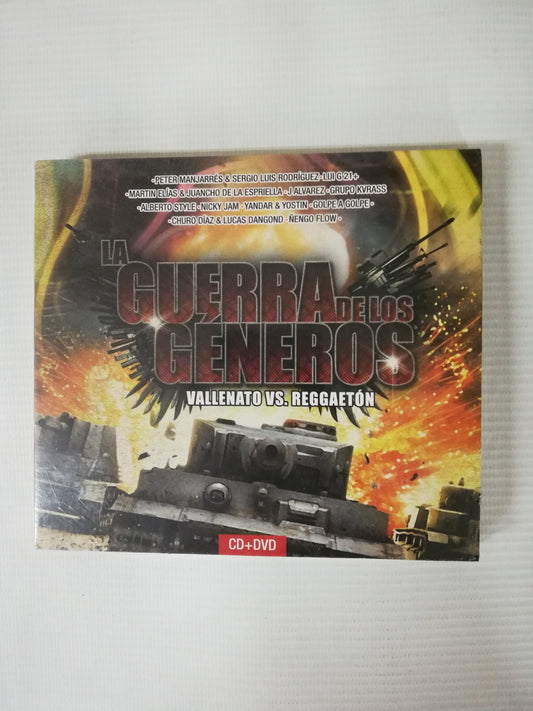 CD LA GUERRA DE LOS GÉNEROS - VALLENATO VS REGGAETÓN - CD + DVD