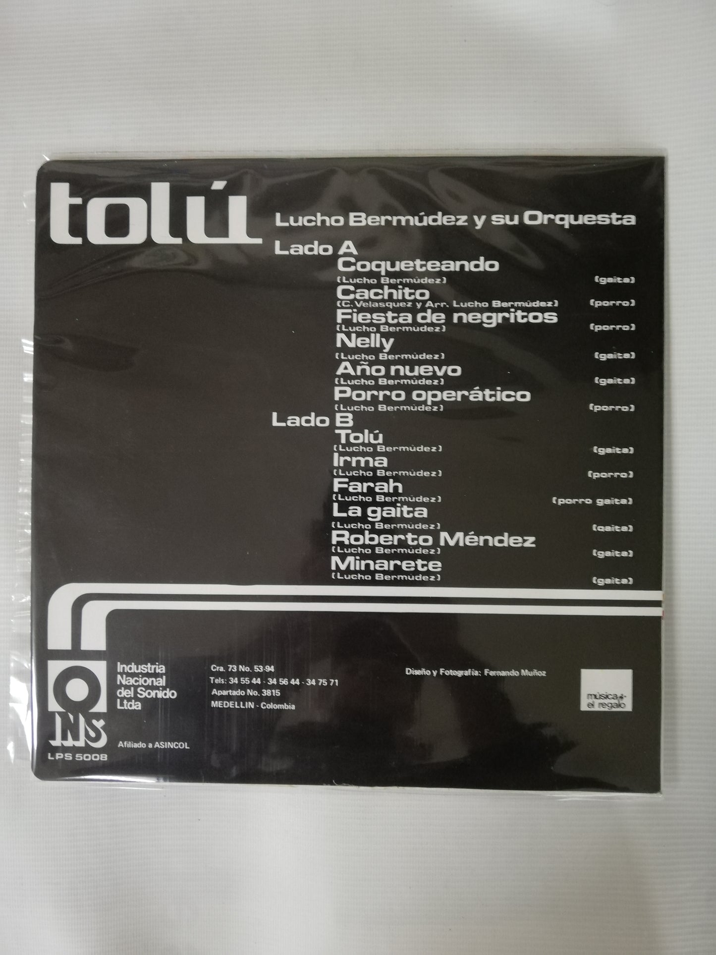 LP LUCHO BERMUDEZ Y SU ORQUESTA - TOLÚ