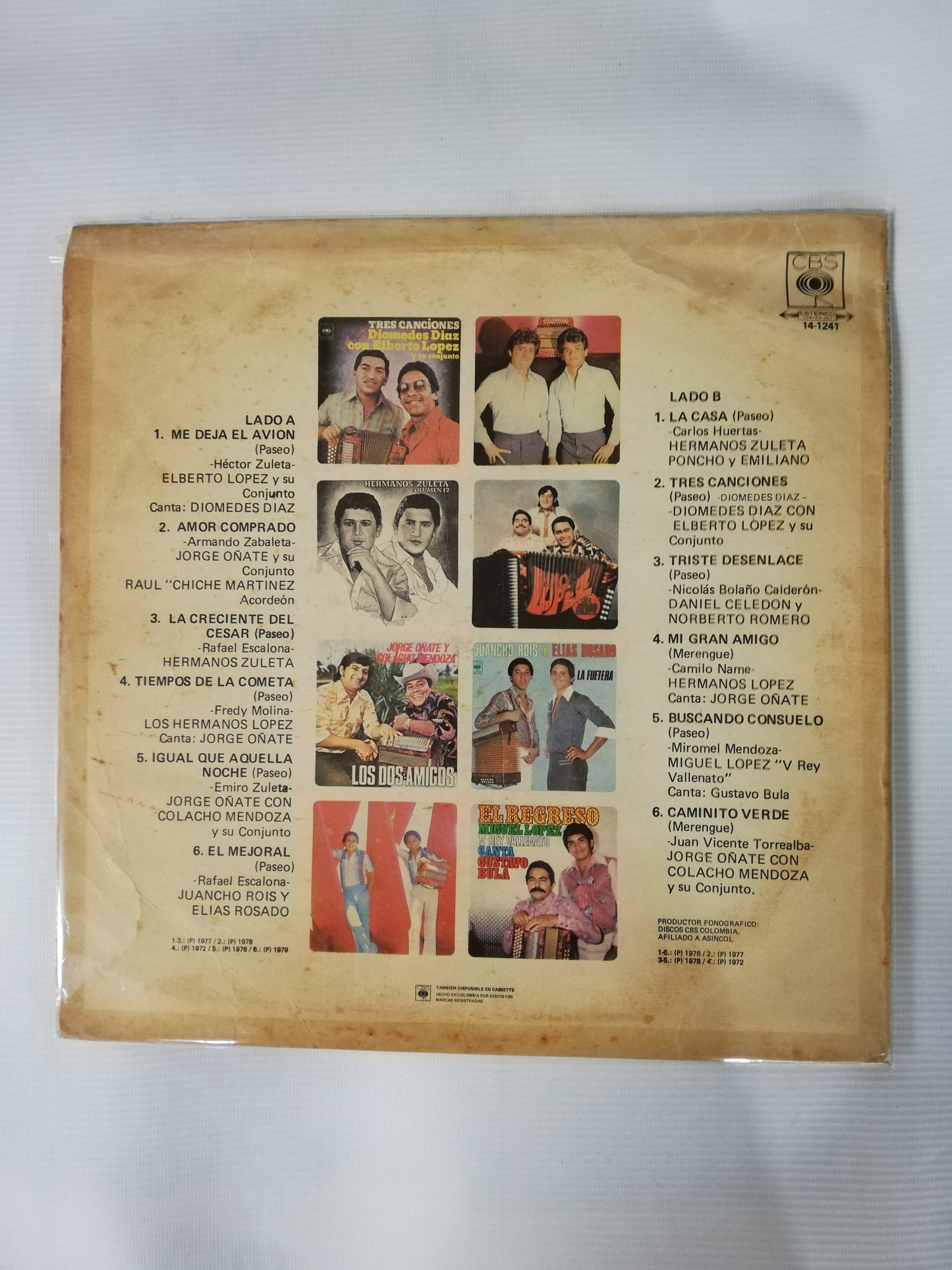 LP RECUERDOS VALLENATOS - VARIOS INTÉRPRETES