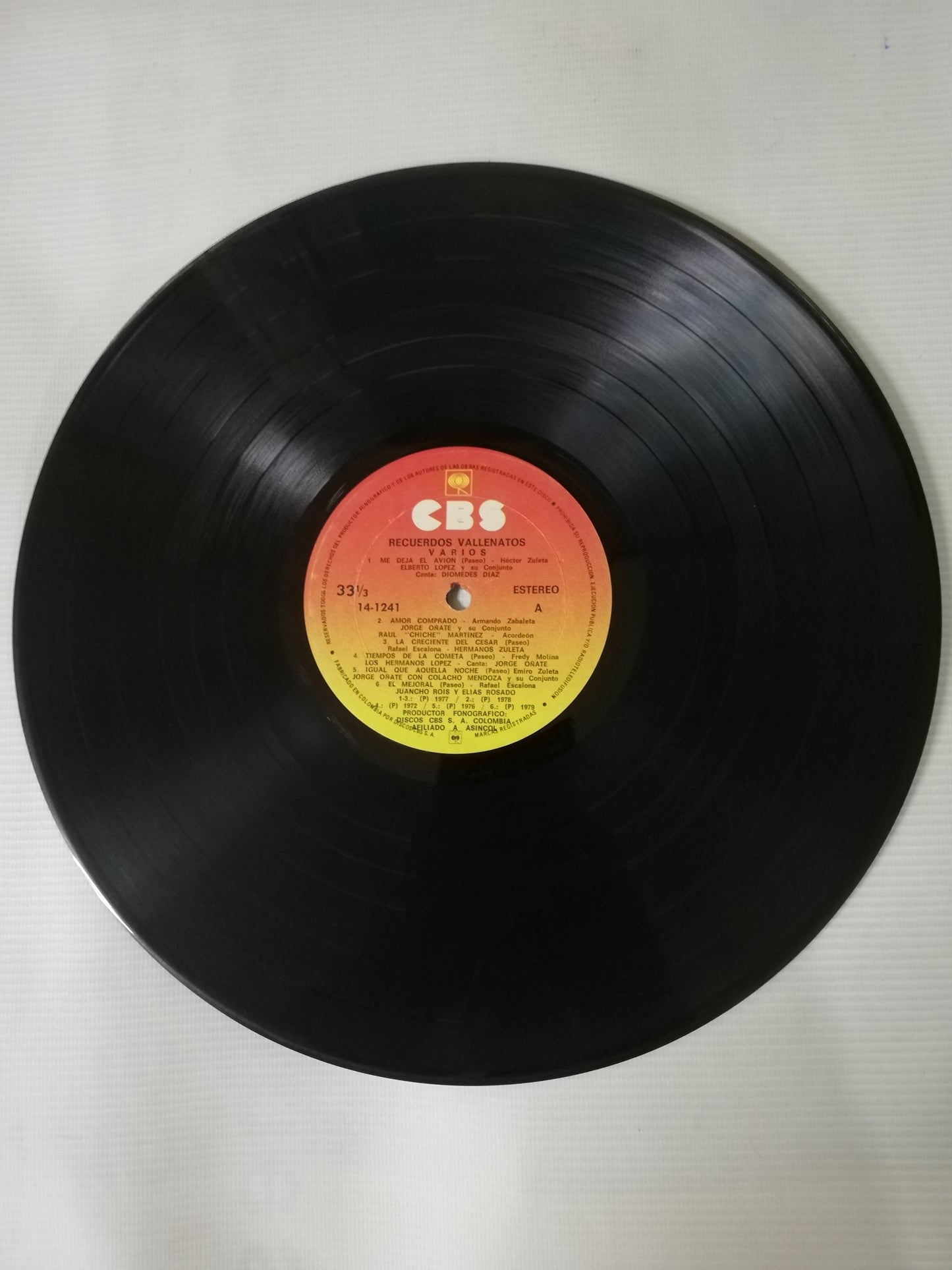 LP RECUERDOS VALLENATOS - VARIOS INTÉRPRETES